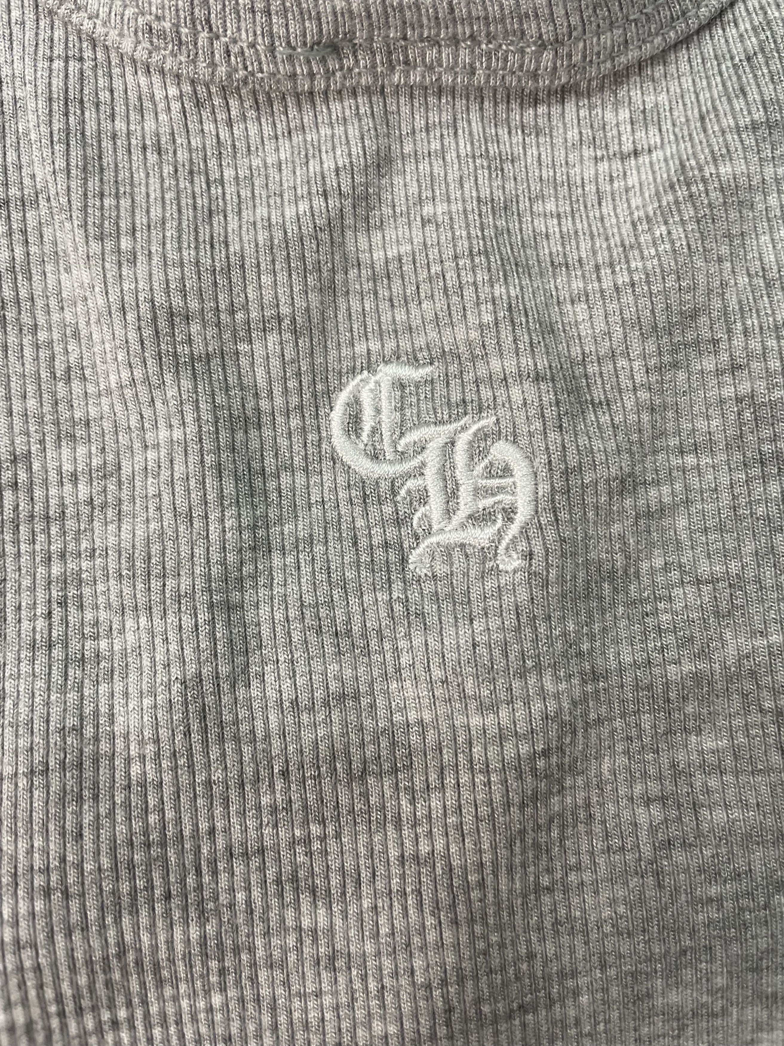 Chrome Hearts Chrome Hearts Bad Seed CH Embroidered Grey Mini Rib Tank Top Size M / US 6-8 / IT 42-44 - 4 Thumbnail