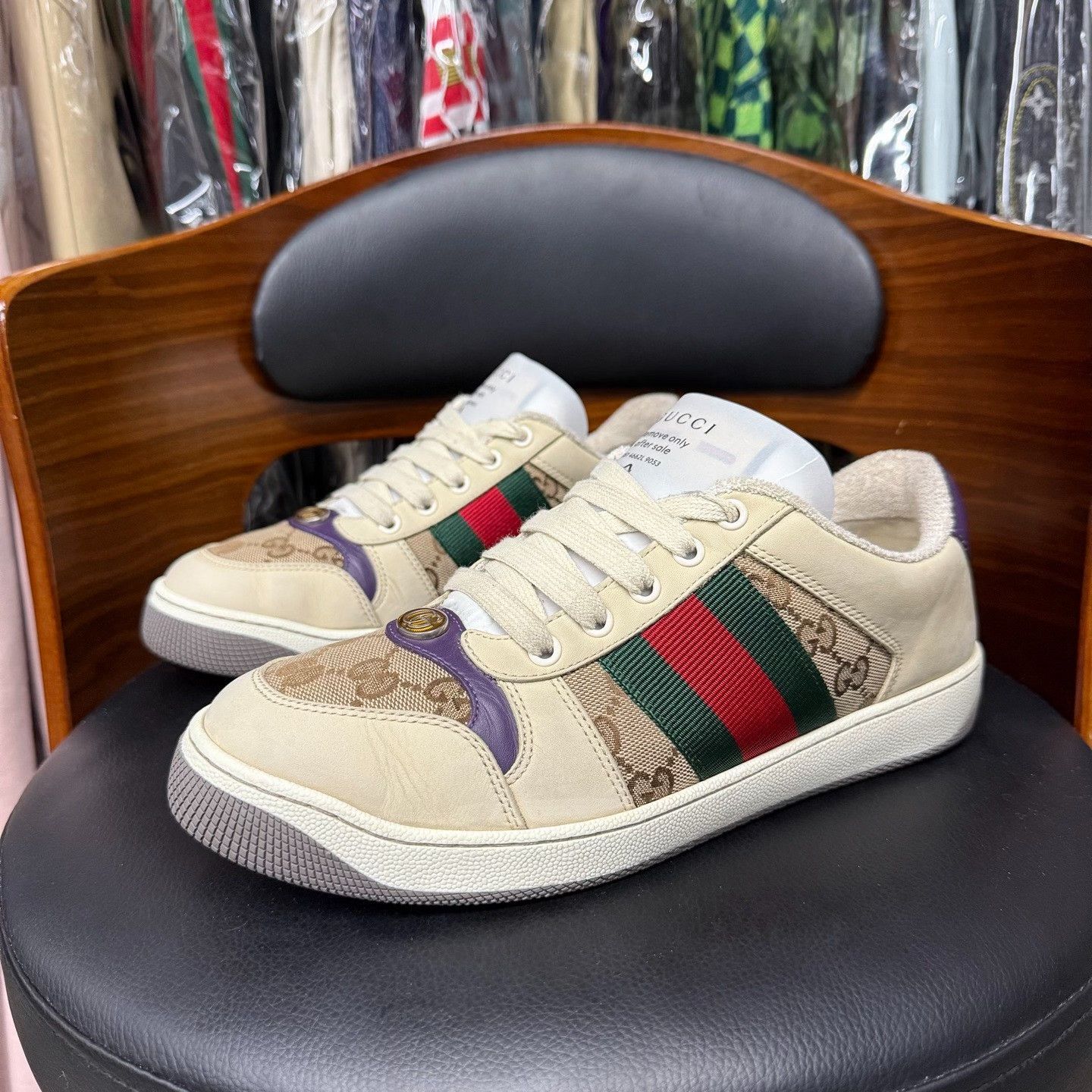 Gucci Gucci Purple Lowtop Sneakers 7.5 Men Size US 7.5 / EU 40-41 - 1 Thumbnail