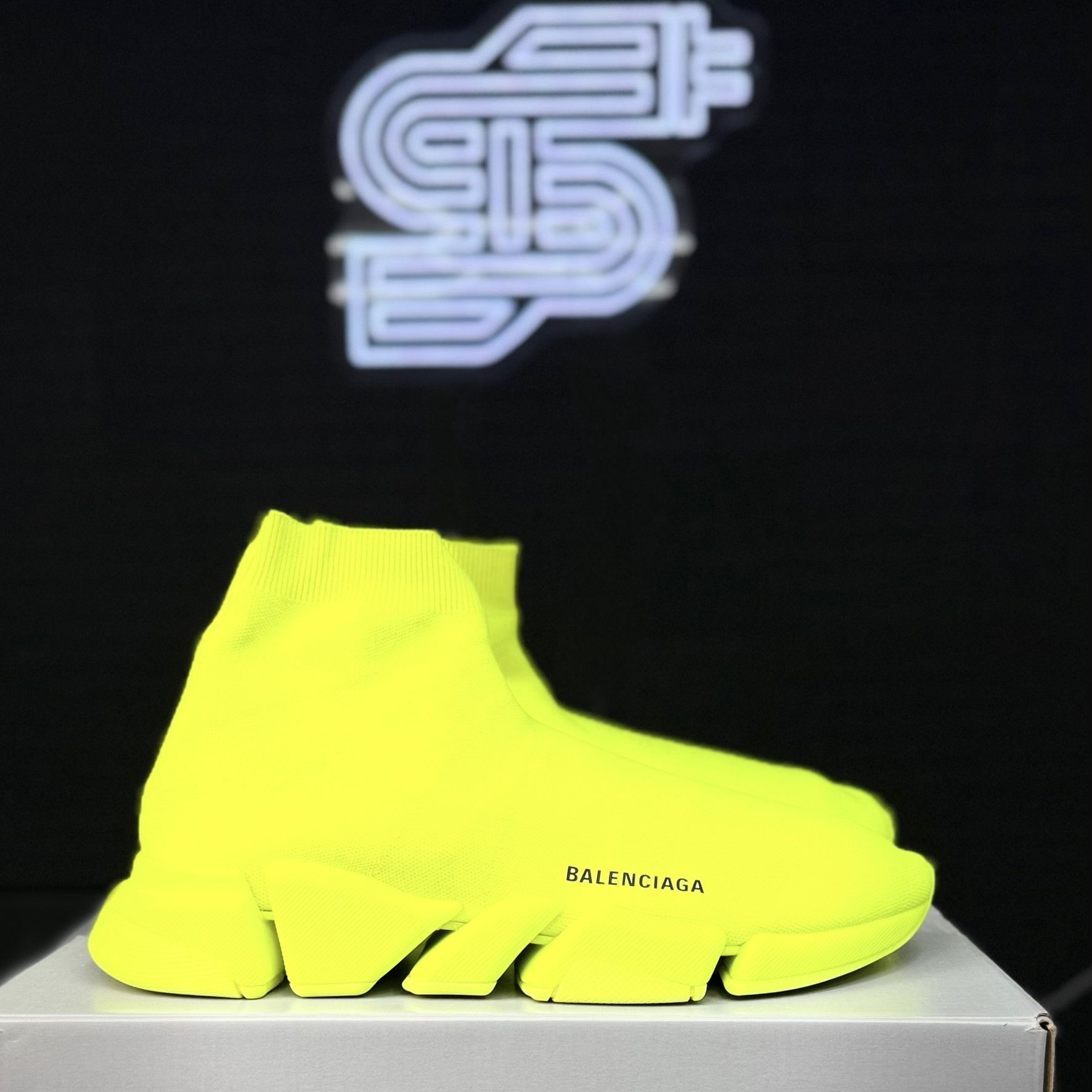 Balenciaga Balenciaga Speed 2.0 Trainer Neon Size US 12 / EU 45 - 2 Thumbnail