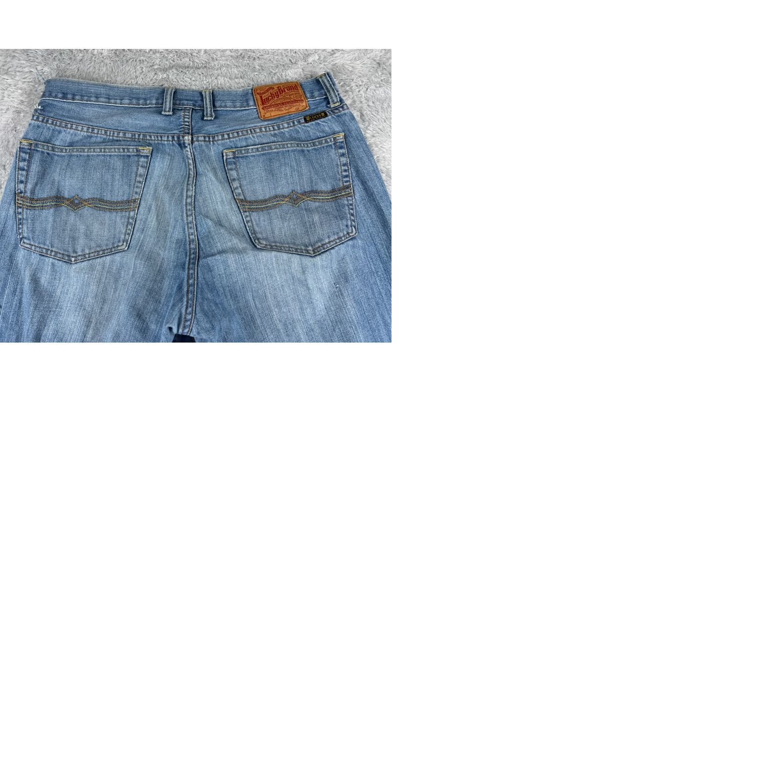 Lucky Brand Lucky Brand Jeans Mens 36 Blue Denim Piper Straight Leg Cotton 34x27 READ Size US 36 / EU 52 - 10 Thumbnail