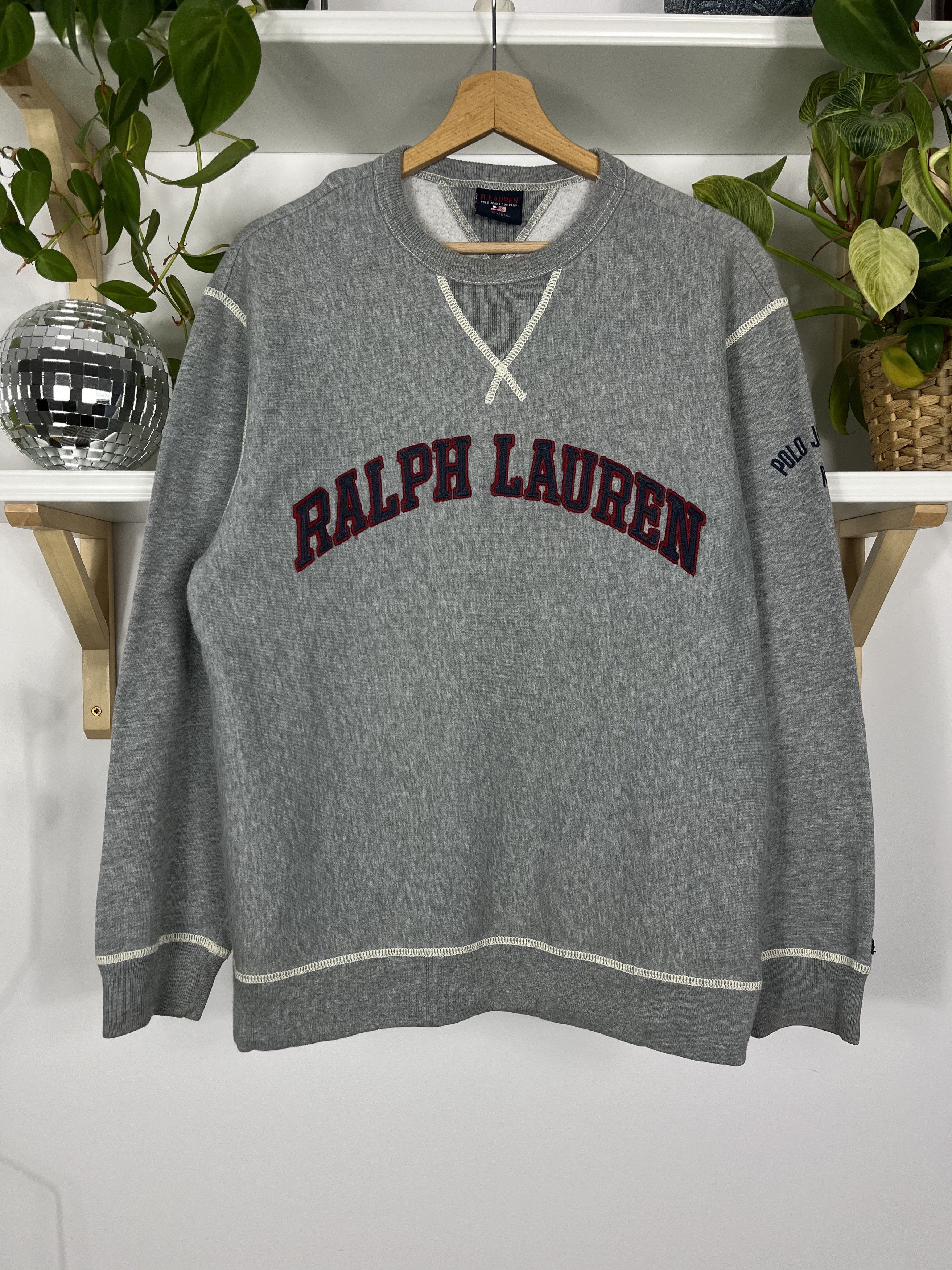 Polo Ralph Lauren × Ralph Lauren × Vintage Polo Ralph Lauren Big Logo Sweatshirt Size US S / EU 44-46 / 1 - 1 Thumbnail