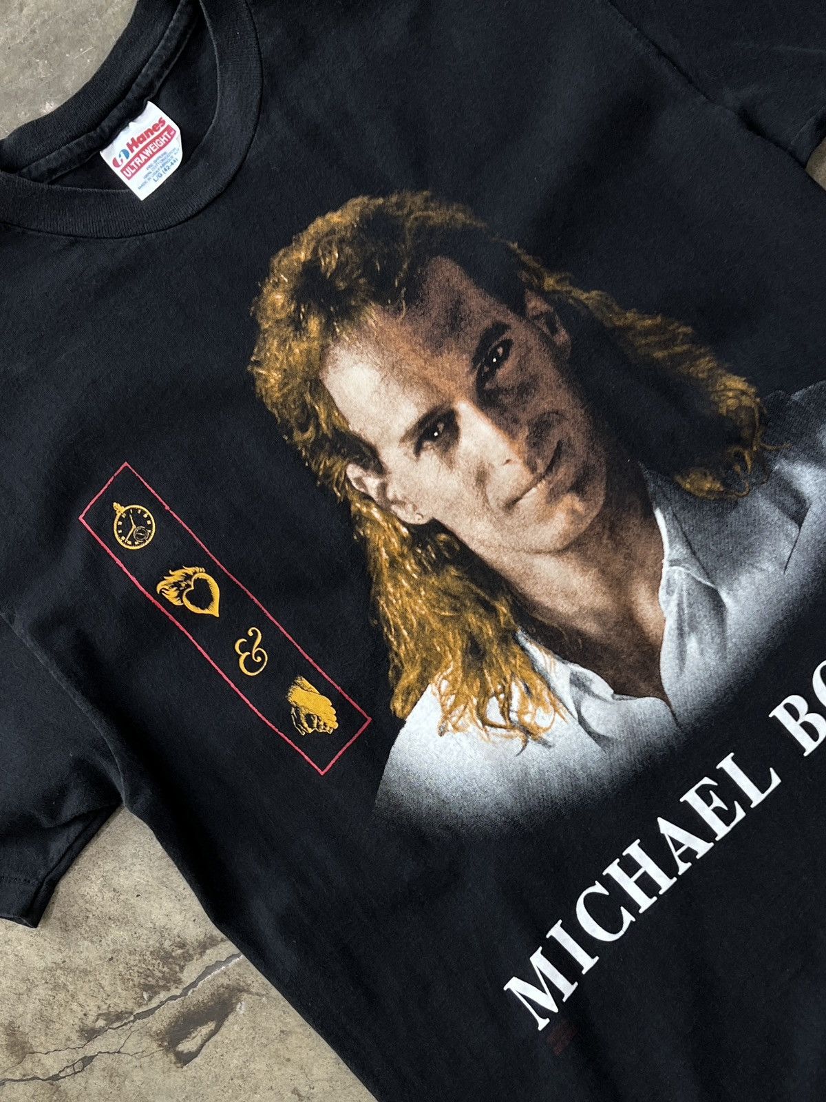 Band Tees Vintage 1992 Michael Bolton Tour Tee Single Stitch Large Size US L / EU 52-54 / 3 - 1 Thumbnail