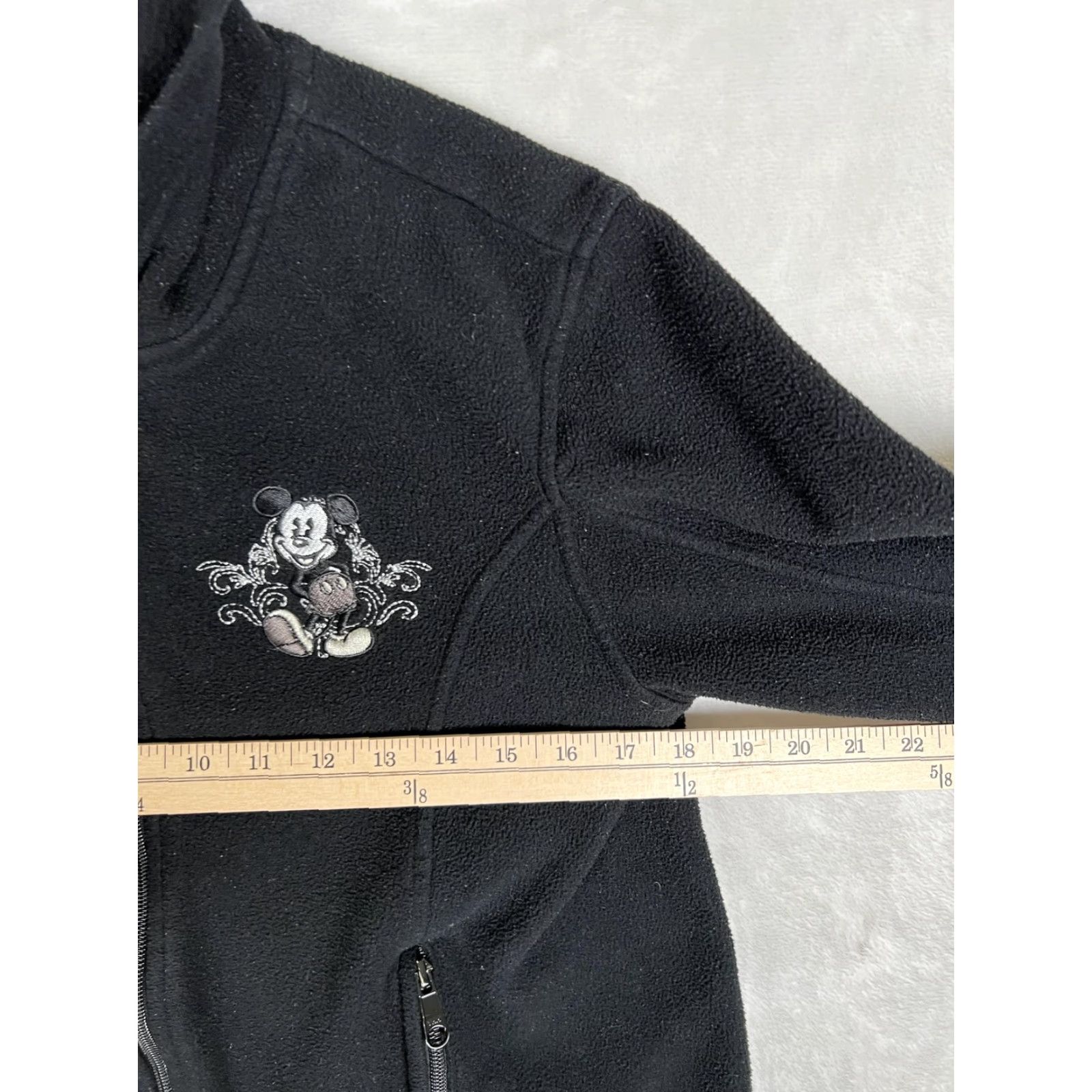 Disney VINTAGE Disney Hoodie Mickey Mouse Fleece Jacket Black M Women's Size M / US 6-8 / IT 42-44 - 7 Thumbnail