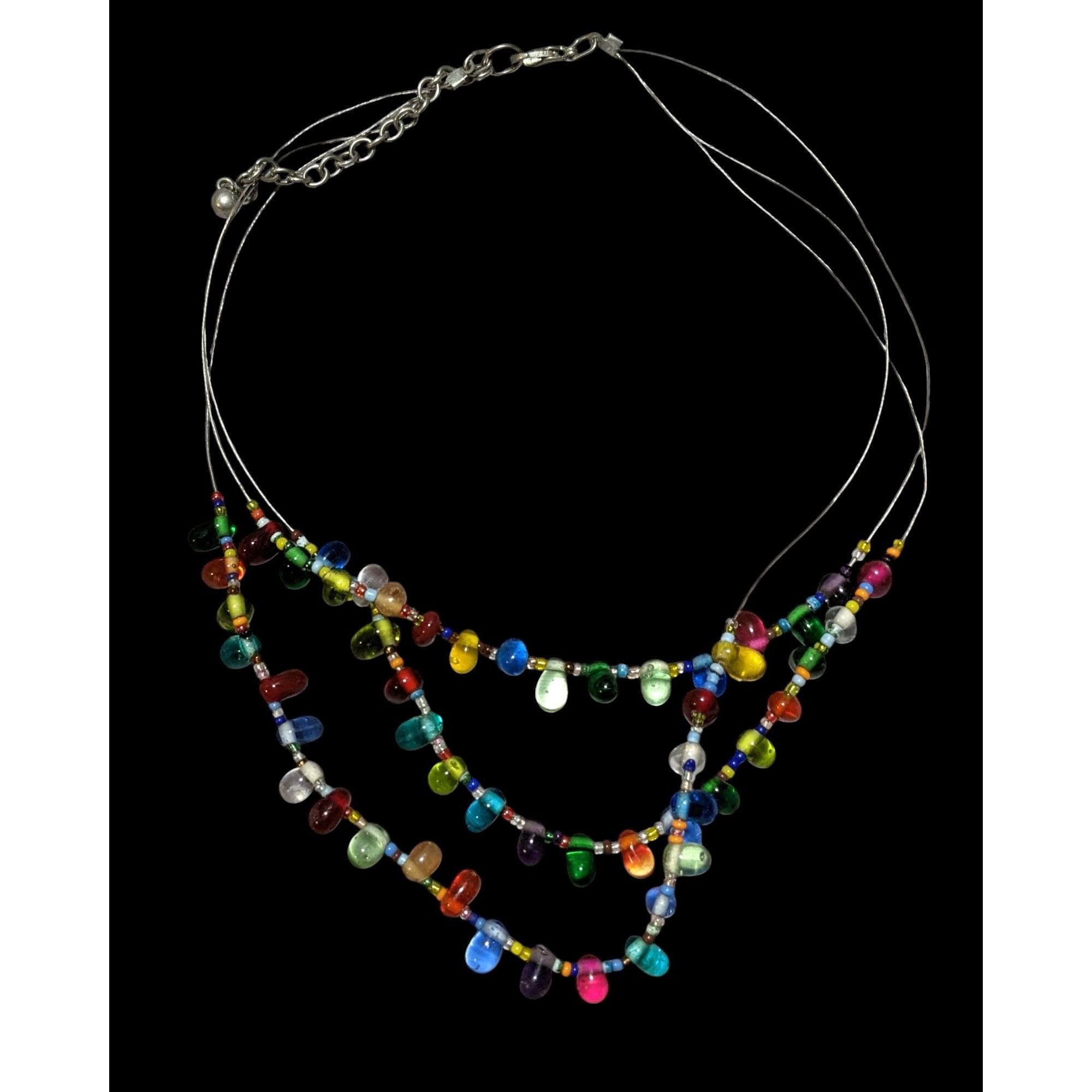 Other Candycore Multilayer Rainbow Glass Drop Necklace Size ONE SIZE - 2 Thumbnail