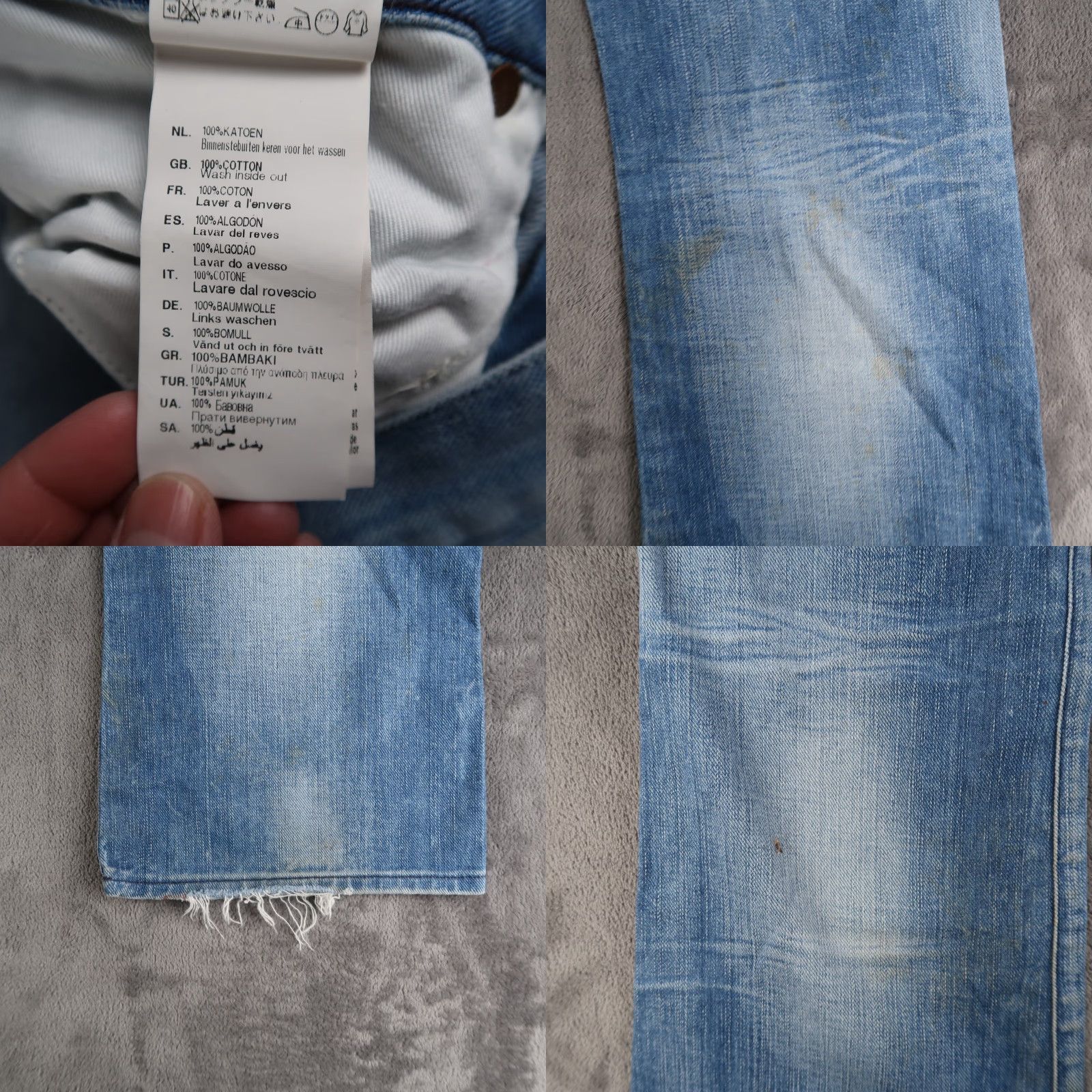 G-Star G-Star Raw Denim Jeans Men's Blue Size 33x30 Bootcut Denim 100% Cotton Button Fly Italy Regular Stretch Jeans Mens Bootscut blue wash 5-Pocket Size US 33 - 10 Thumbnail