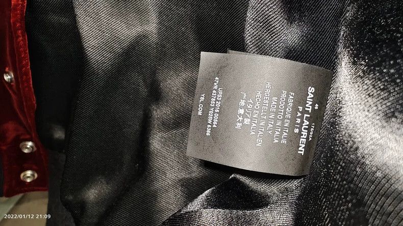 Saint Laurent Paris saint laurent red velvet musical note jacket-2507 Size US L / EU 52-54 / 3 - 9 Thumbnail