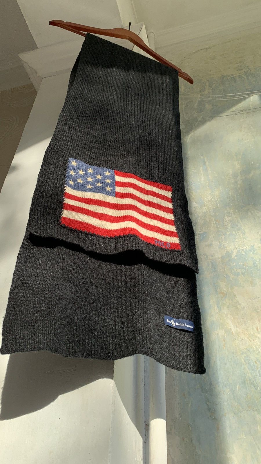 Vintage 🇺🇸 Polo Ralph Lauren USA Scarf Y2K VTG Hype Size ONE SIZE - 6 Thumbnail