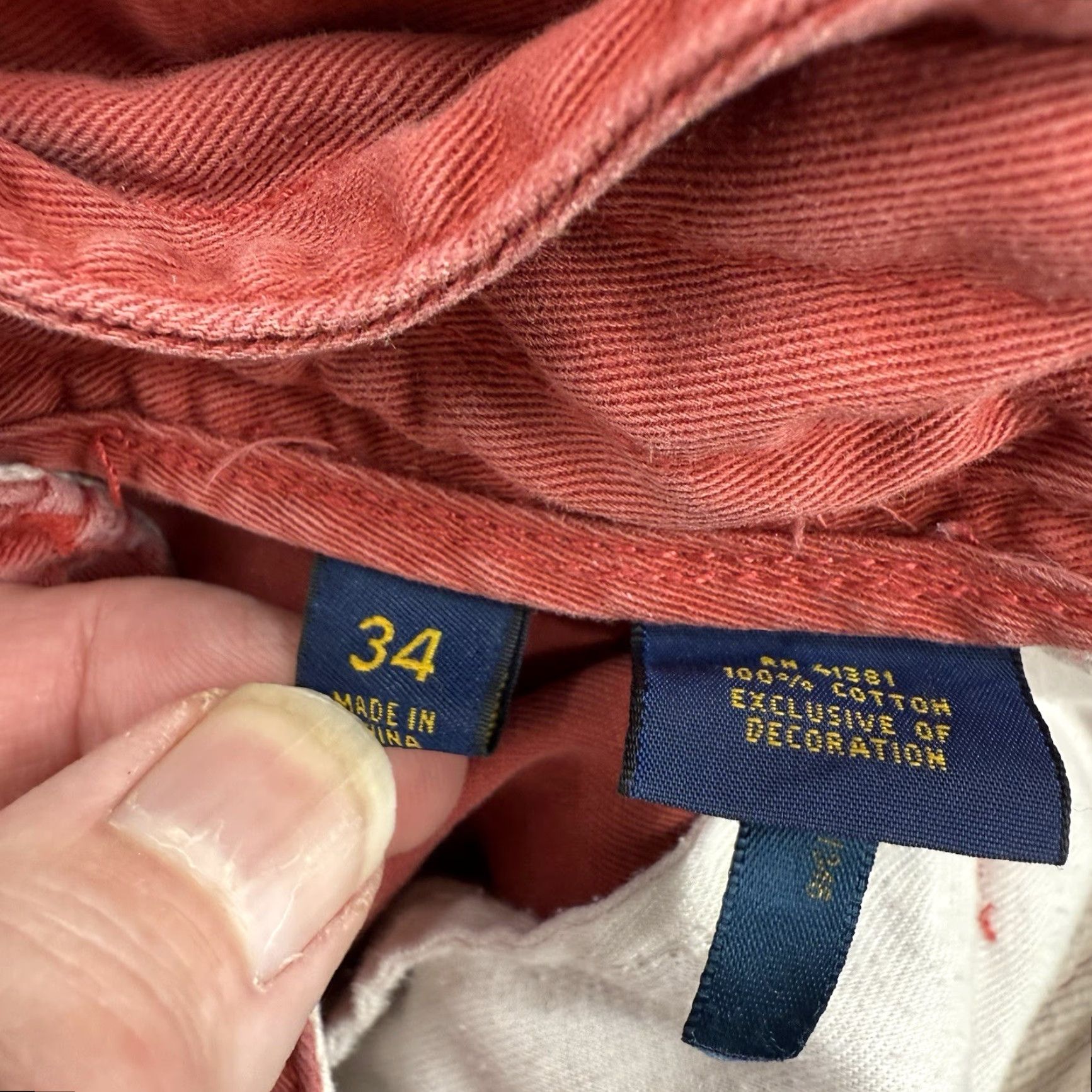 Polo Ralph Lauren Polo Ralph Lauren Relaxed Fit Chino Shorts Men 34 Red Cotton Golf Outdoor Casual 5-Pocket Logo 10in Inseam Mens Size US S / EU 44-46 / 1 - 6 Thumbnail