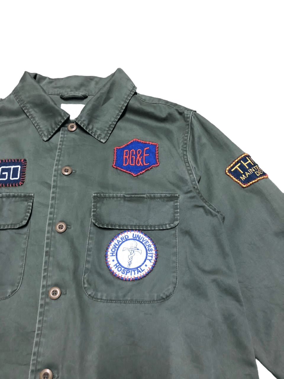 Vintage Vtg Union Outfitter C-46 Button Down Shirt Custom Patch Size US M / EU 48-50 / 2 - 11 Thumbnail
