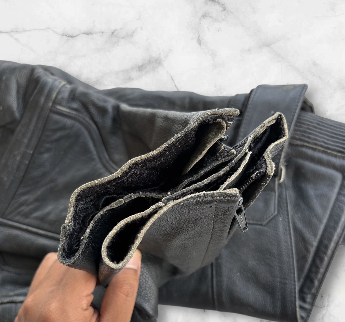 Branded Leather Rokie Leathers Tough Pant Bike Ride Size US 29 - 15 Thumbnail