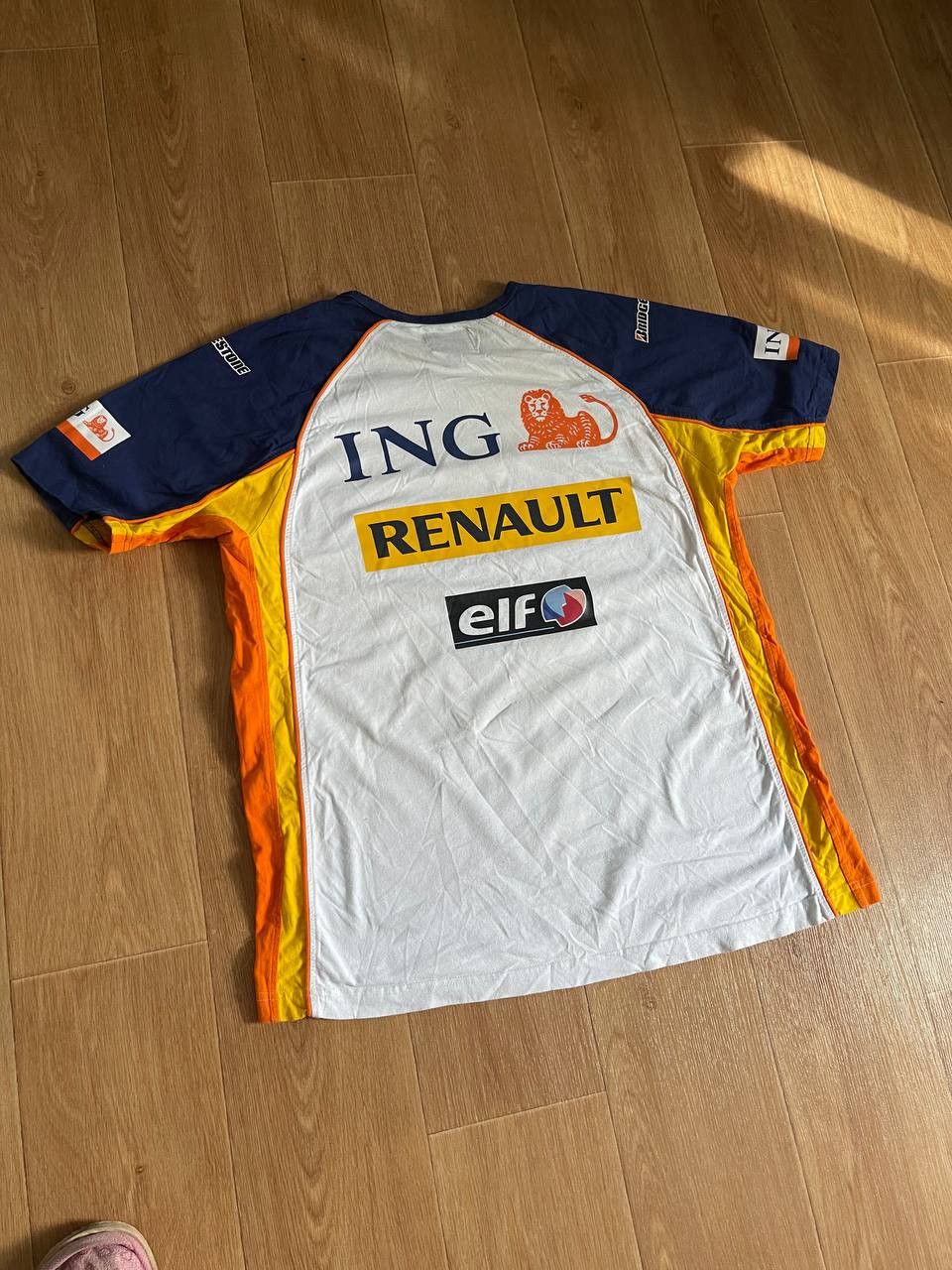Vintage Renault F1 team t-shirt ING elf Bridgestone Size US XL / EU 56 / 4 - 13 Thumbnail