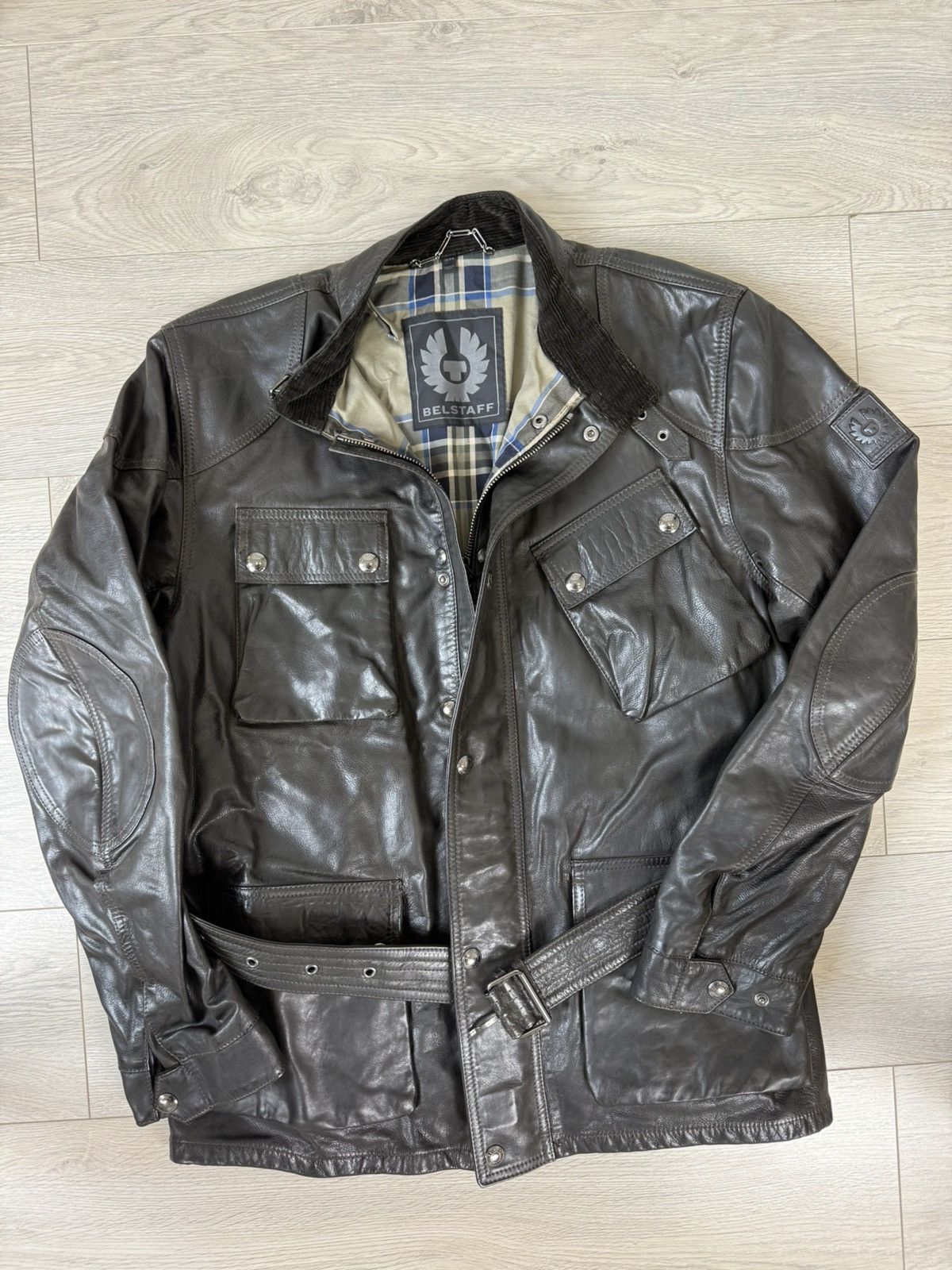 Belstaff Belstaff TRIALMASTER PANTHER JACKET Hand waxed Leather Size US XXL / EU 58 / 5 - 3 Thumbnail