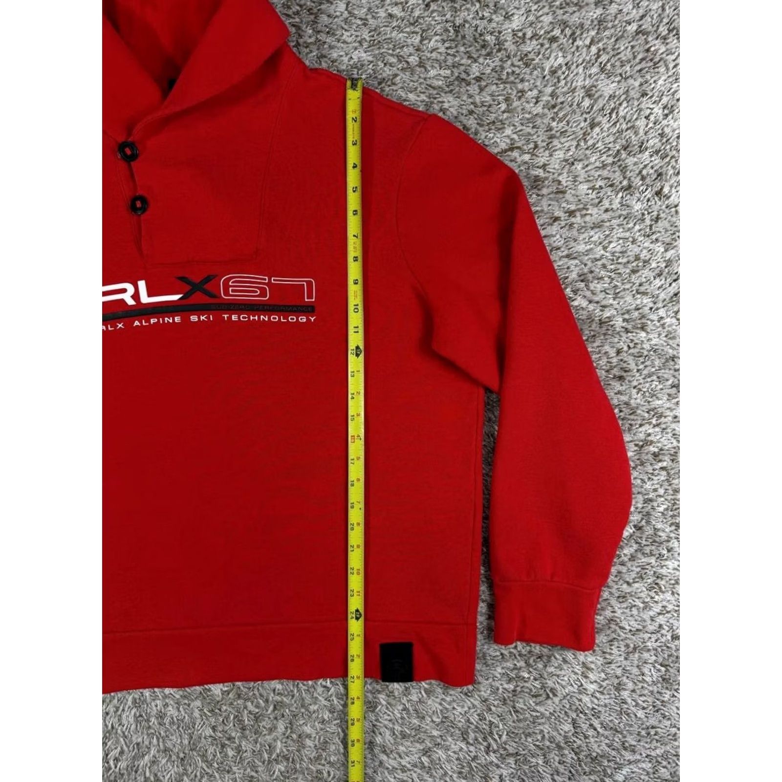 RLX Ralph Lauren RLX Ralph Lauren Shirt Mens 2XL Red Alpine Ski Pullover Sweatshirt Shawl Neck Sub Zero Size Size US XXL / EU 58 / 5 - 6 Thumbnail