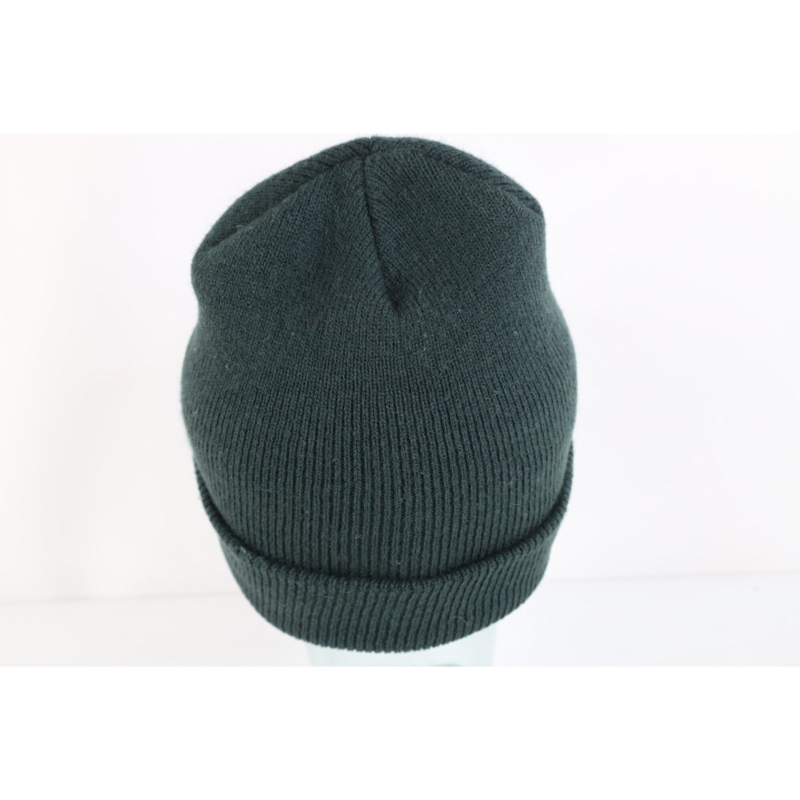 Carhartt Vintage 90s Carhartt Spell Out Ribbed Knit Winter Beanie Hat Size ONE SIZE - 3 Thumbnail