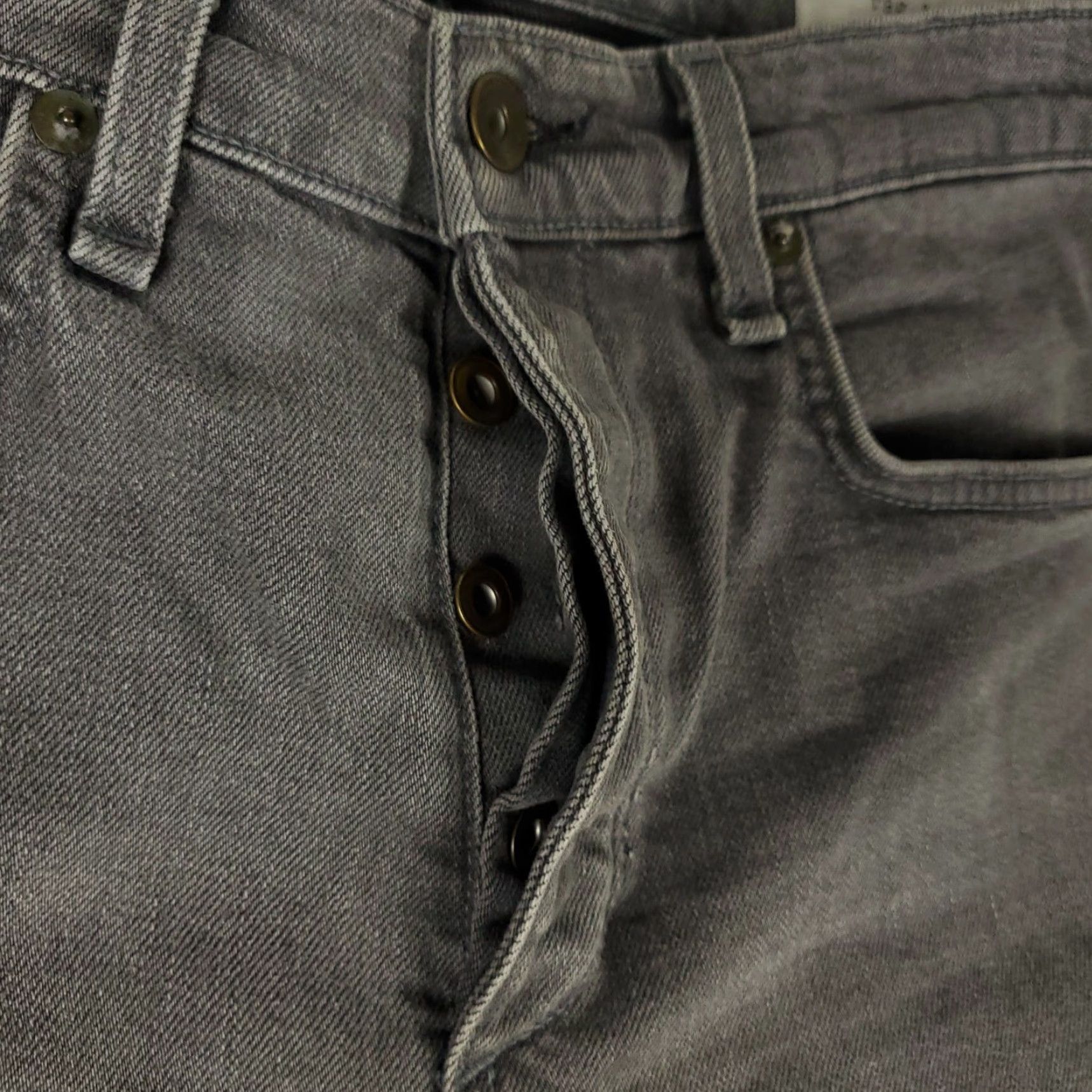 Rag & Bone rag & bone Jeans Mens 34x33 Gray Extra Slim Fit Denim Pants Regular Waist 34 5-Pocket Design Straight Vintage No Size US 34 / EU 50 - 3 Thumbnail