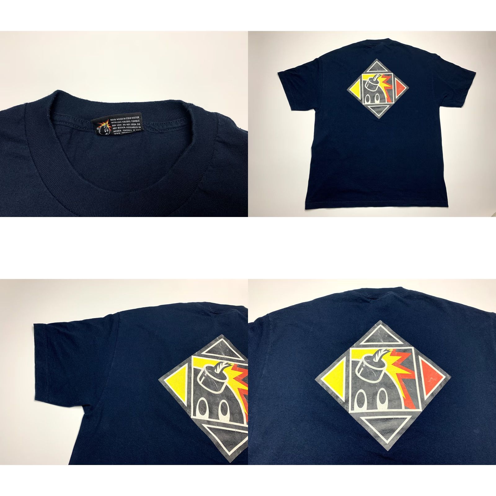 The Hundreds THE HUNDREDS Adam Bomb T-Shirt XL Navy Blue Mens Regular Short Sleeve Shirt Size US XL / EU 56 / 4 - 8 Thumbnail
