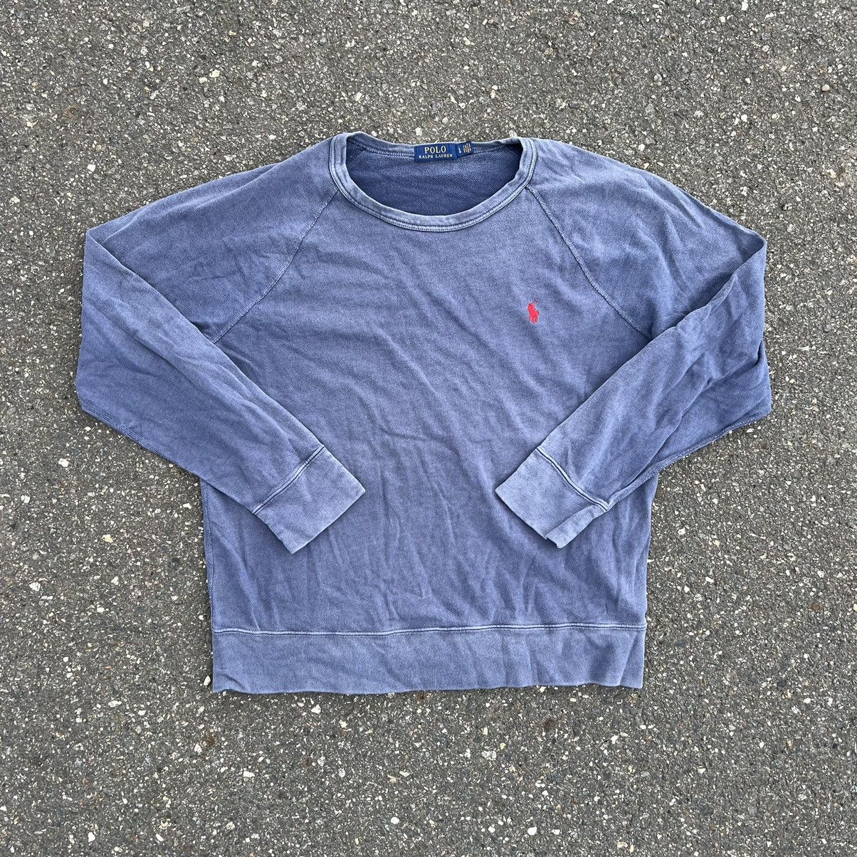 Polo Ralph Lauren × Ralph Lauren × Vintage Ralph Lauren Vintage 90s Blue Sweatshirt Size US L / EU 52-54 / 3 - 1 Thumbnail