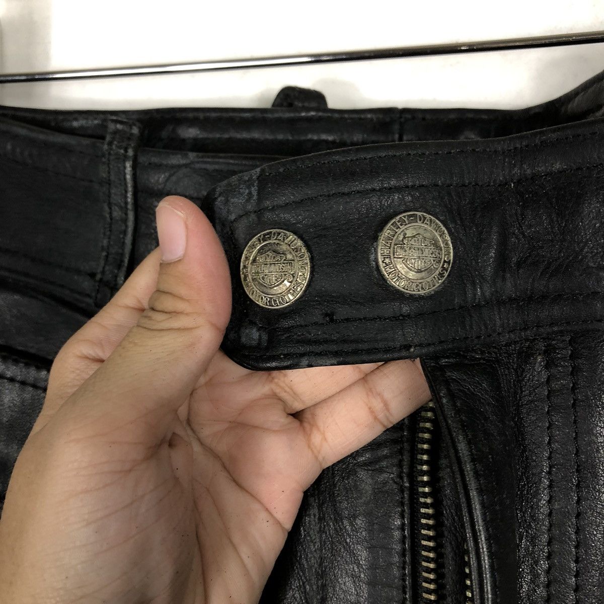 Genuine Leather 🔥Rare Vintage 70’s Genuine Leather Pants Harley Davidson Size US 30 / EU 46 - 10 Thumbnail