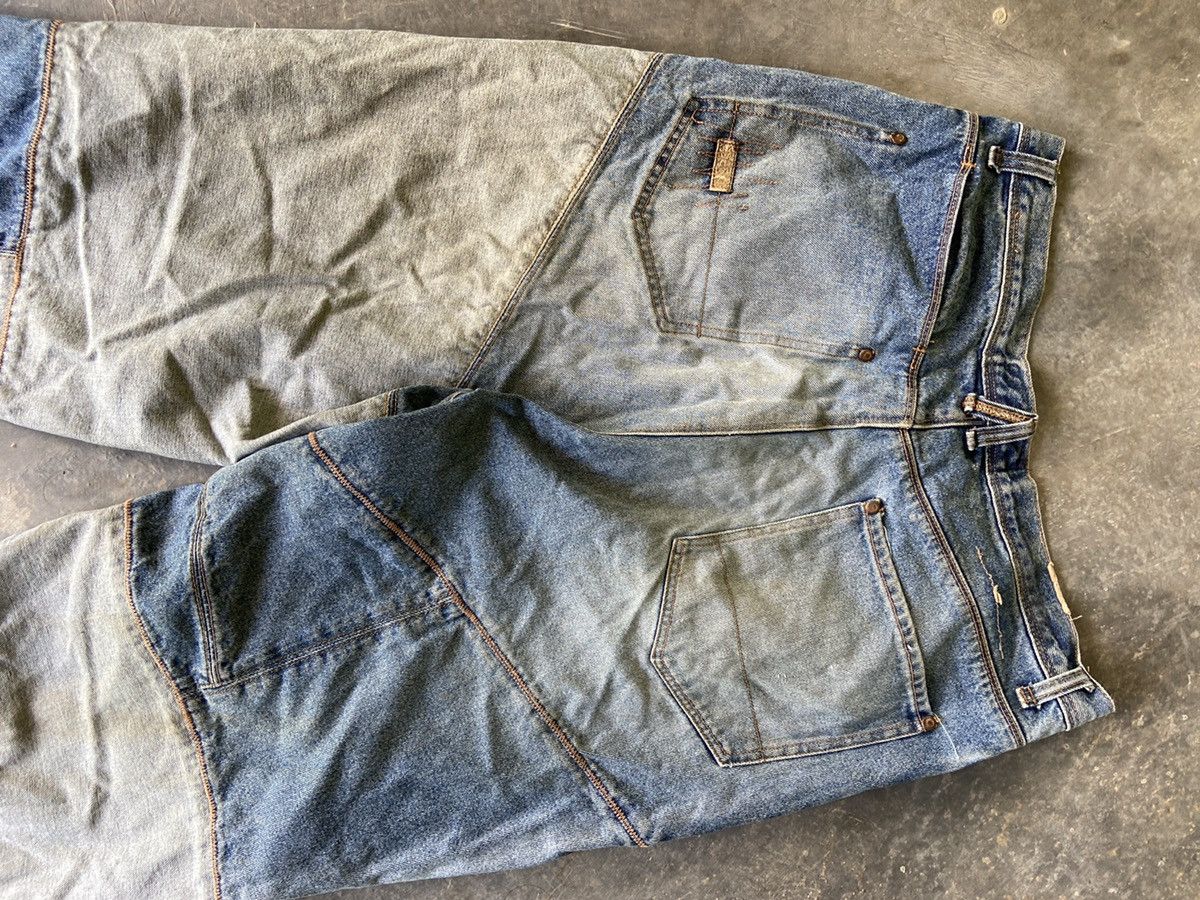 Hysteric Glamour × Japanese Brand Baggy Patchwork Denim Kapital Inspired Size US 35 - 15 Thumbnail