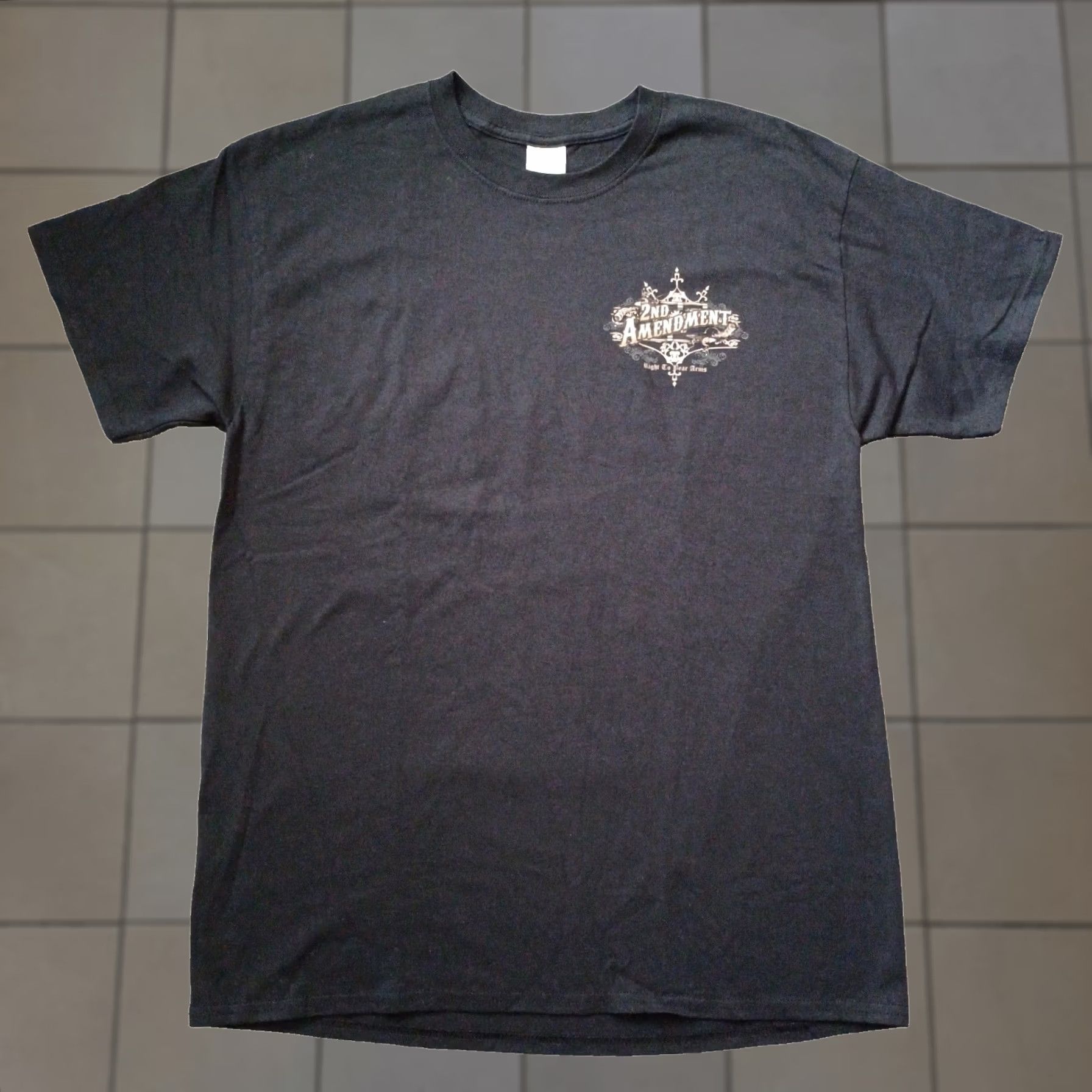 Gildan Second Amendment Mens Shirt Black Large Graphic Right To Bear Arms Reno 2016 Logo Military Patriotic Shirts Men L Black Size US L / EU 52-54 / 3 - 1 Thumbnail