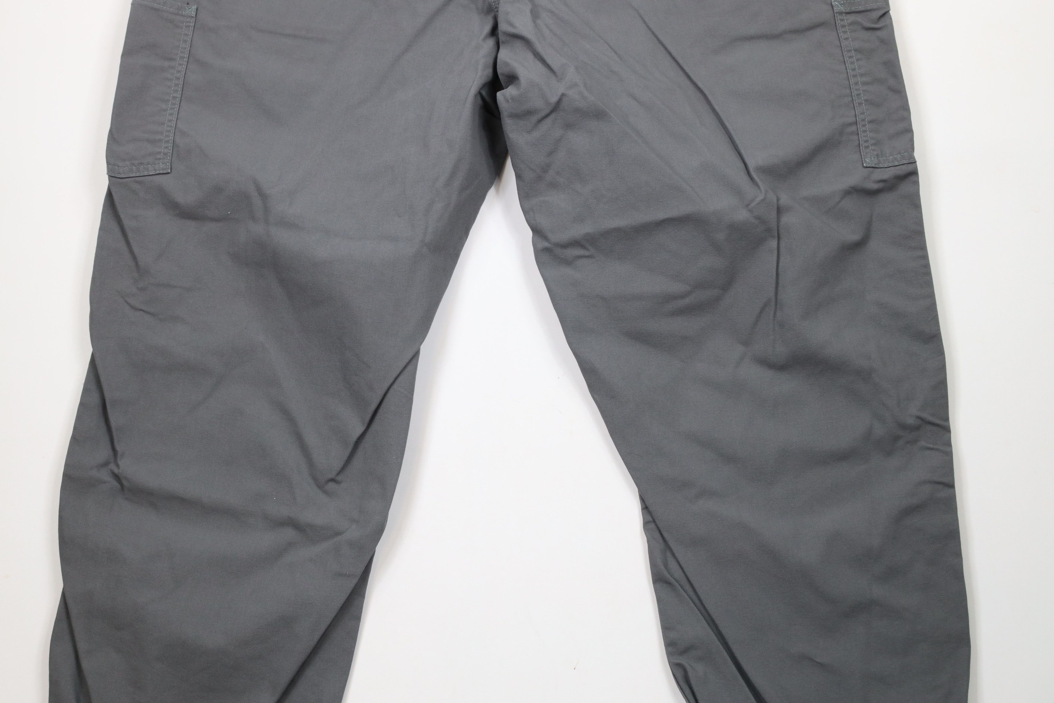 Carhartt × Vintage Vintage Y2K Carhartt Canvas Wide Leg Dungaree Pants Gray Size US 44 / EU 60 - 10 Thumbnail
