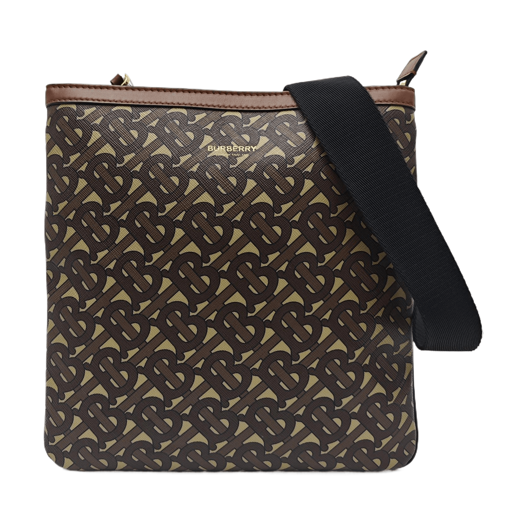 Burberry Burberry Monogram Coated Canvas Crossbody Bag ONE SIZE Size ONE SIZE - 1 Thumbnail