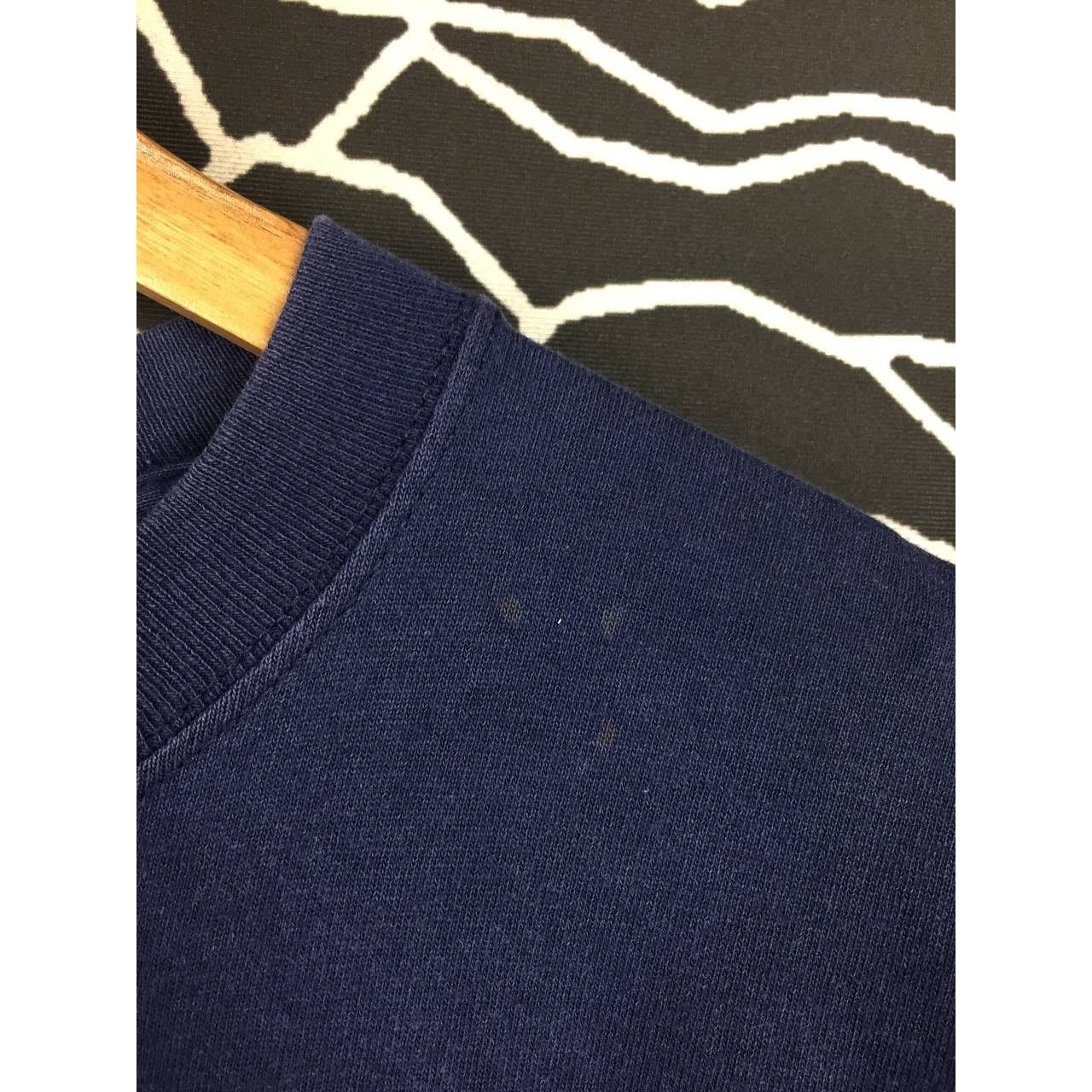 Vintage Vtg USA Star Patch T-Shirt 90s Varsity Aesthetic Tee Size US L / EU 52-54 / 3 - 5 Thumbnail