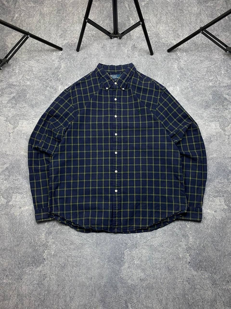 Polo Ralph Lauren × Ralph Lauren Vintage Polo Ralph Lauren Shirt Long Sleeve Check Size XL Size US XL / EU 56 / 4 - 1 Thumbnail