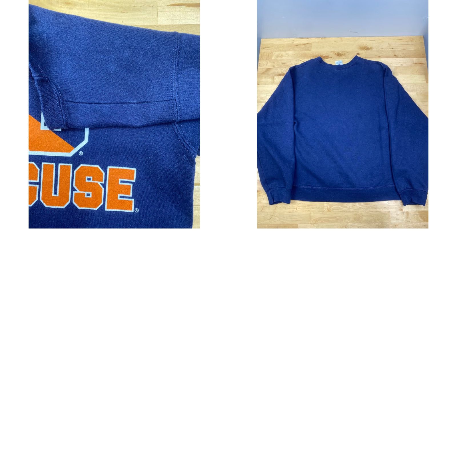 Ben Sherman VINTAGE Syracuse University Orangemen Sweatshirt S Blue Pullover Crewneck Men Sweatshirt Pullover Graphic Print University 90s? Size US S / EU 44-46 / 1 - 8 Thumbnail