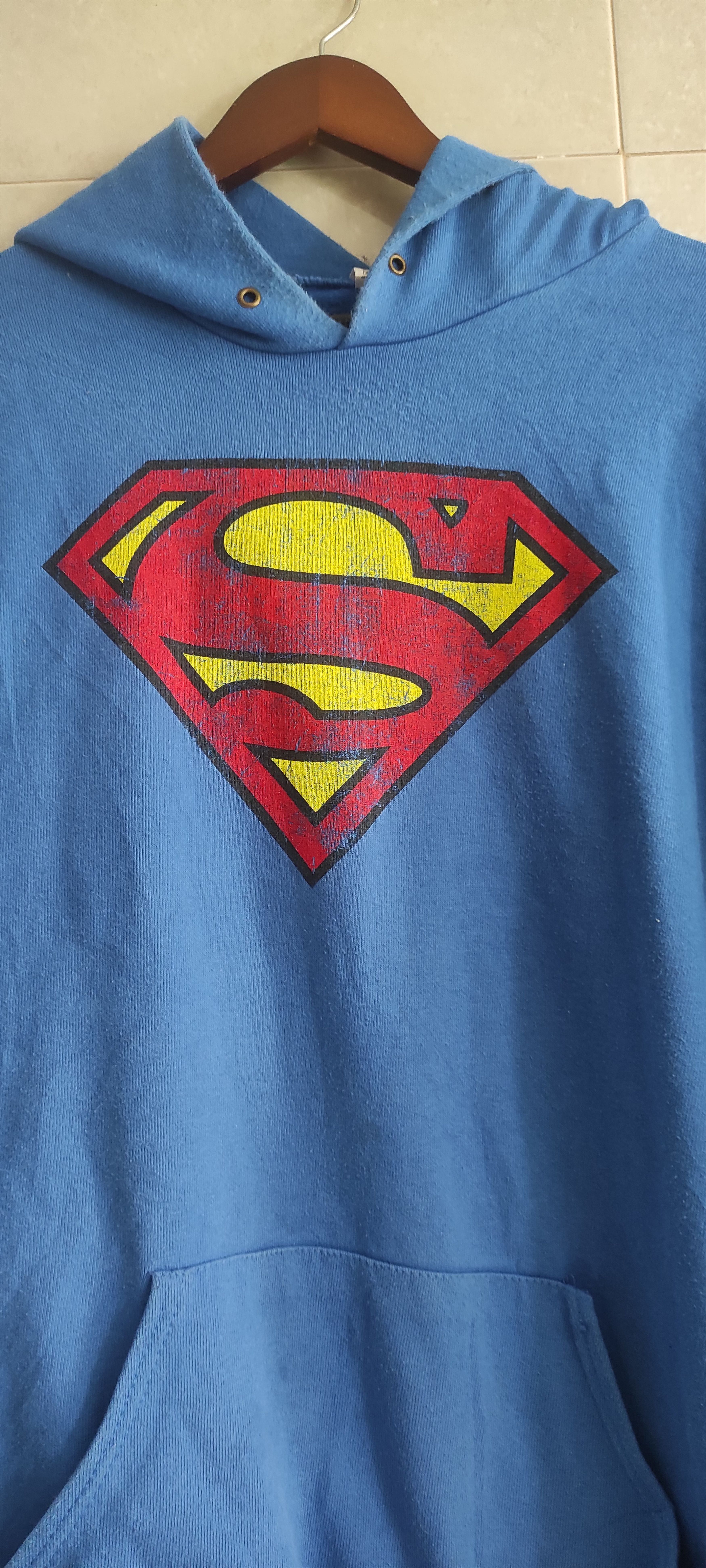 DC Comics × Fruit Of The Loom × Vintage Fruit Of The Loom DC Comics Hero Superman Hooded Sweatshirt Size US XXL / EU 58 / 5 - 2 Thumbnail