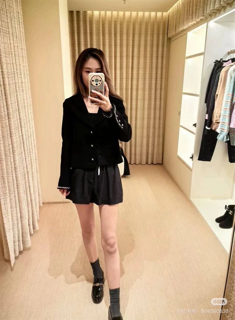 Chanel Chanel 24K black navy wind rolled edge tweed jacket 2504-Ne Size XS / US 0-2 / IT 36-38 - 7 Thumbnail