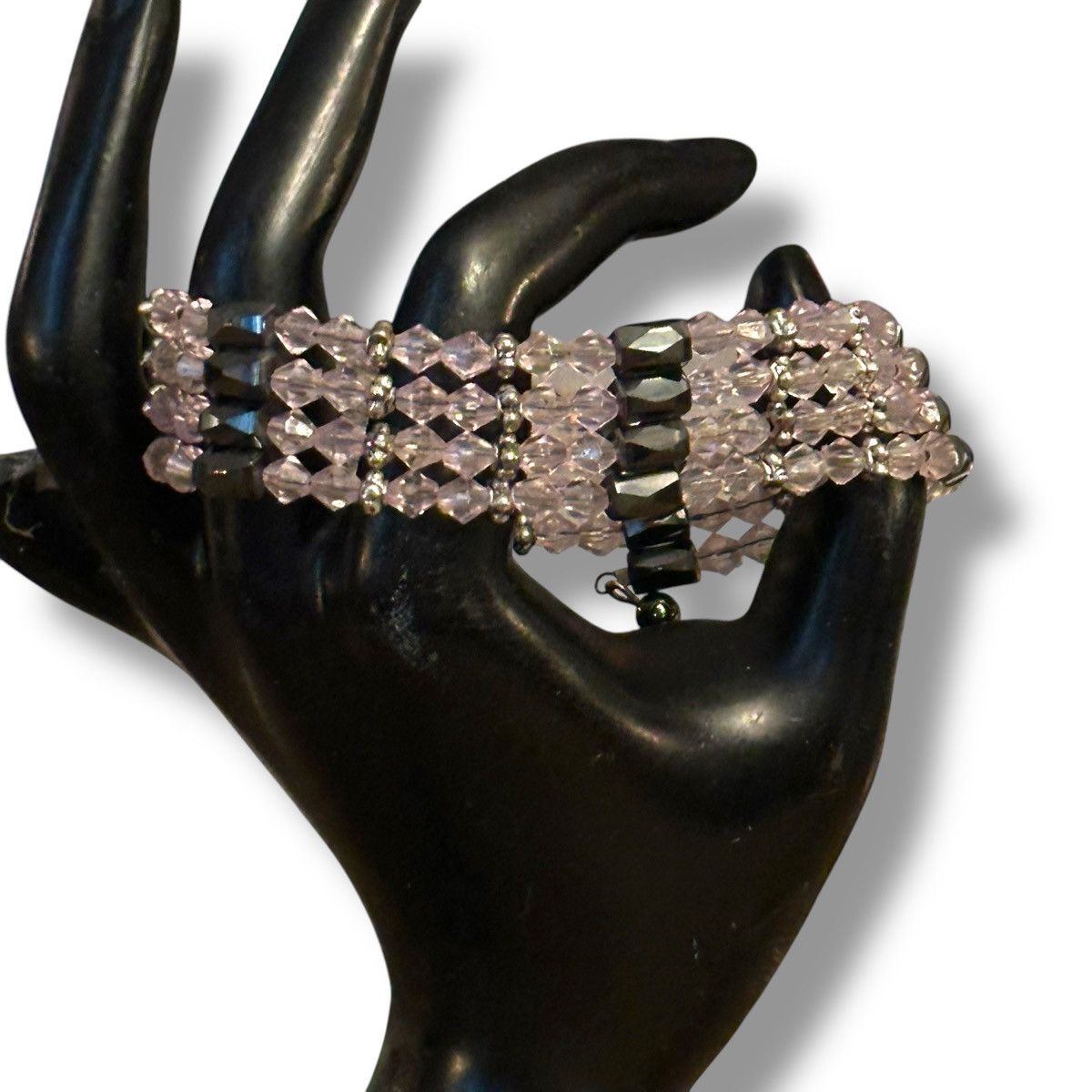 Other Magnetic hematite and clear beads wrap bracelet Size ONE SIZE - 2 Thumbnail