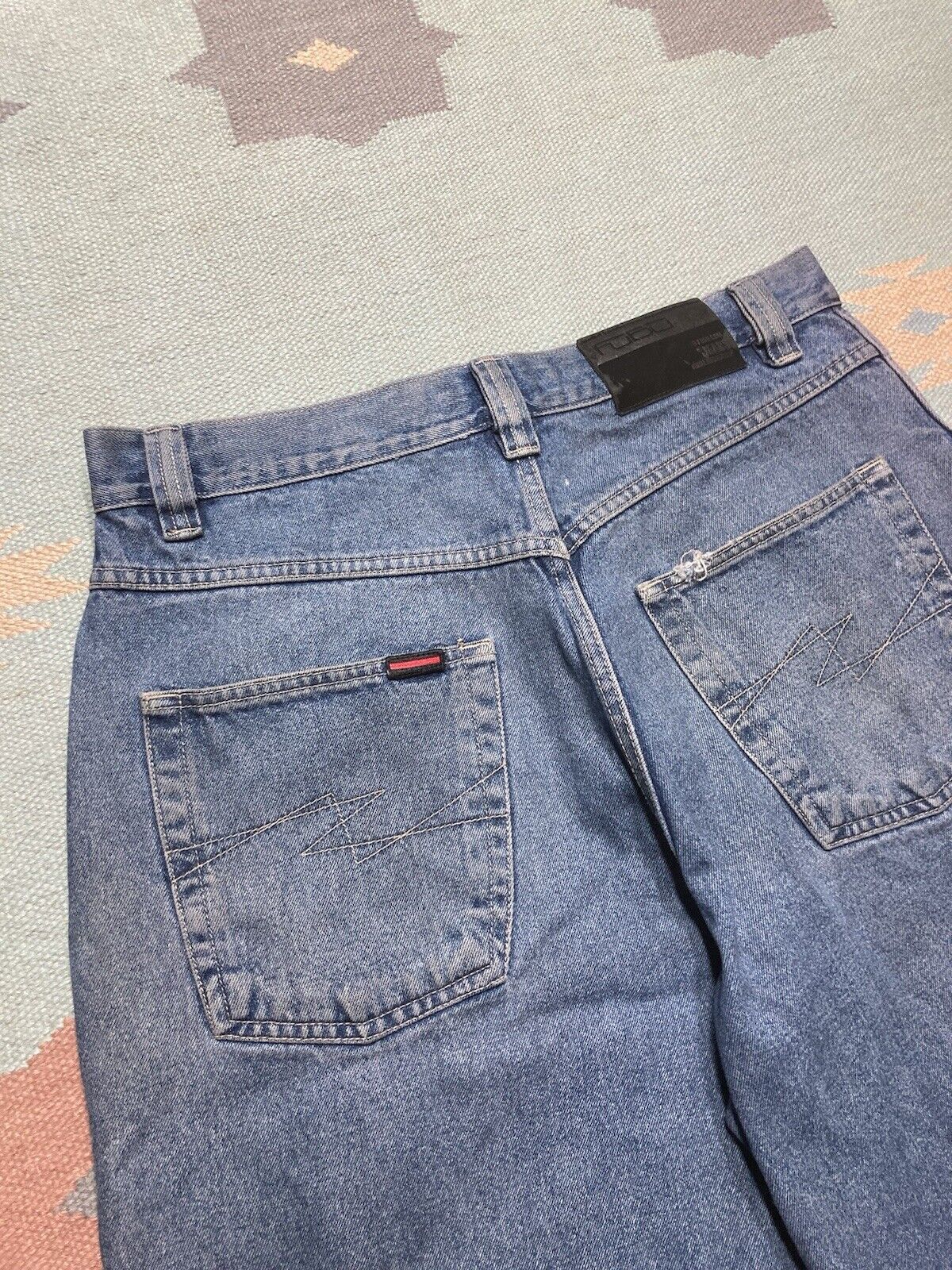 Fubu × Vintage y2k baggy jeans shorts jorts Fubu carpenter skater wide 35 Size US 35 - 3 Thumbnail