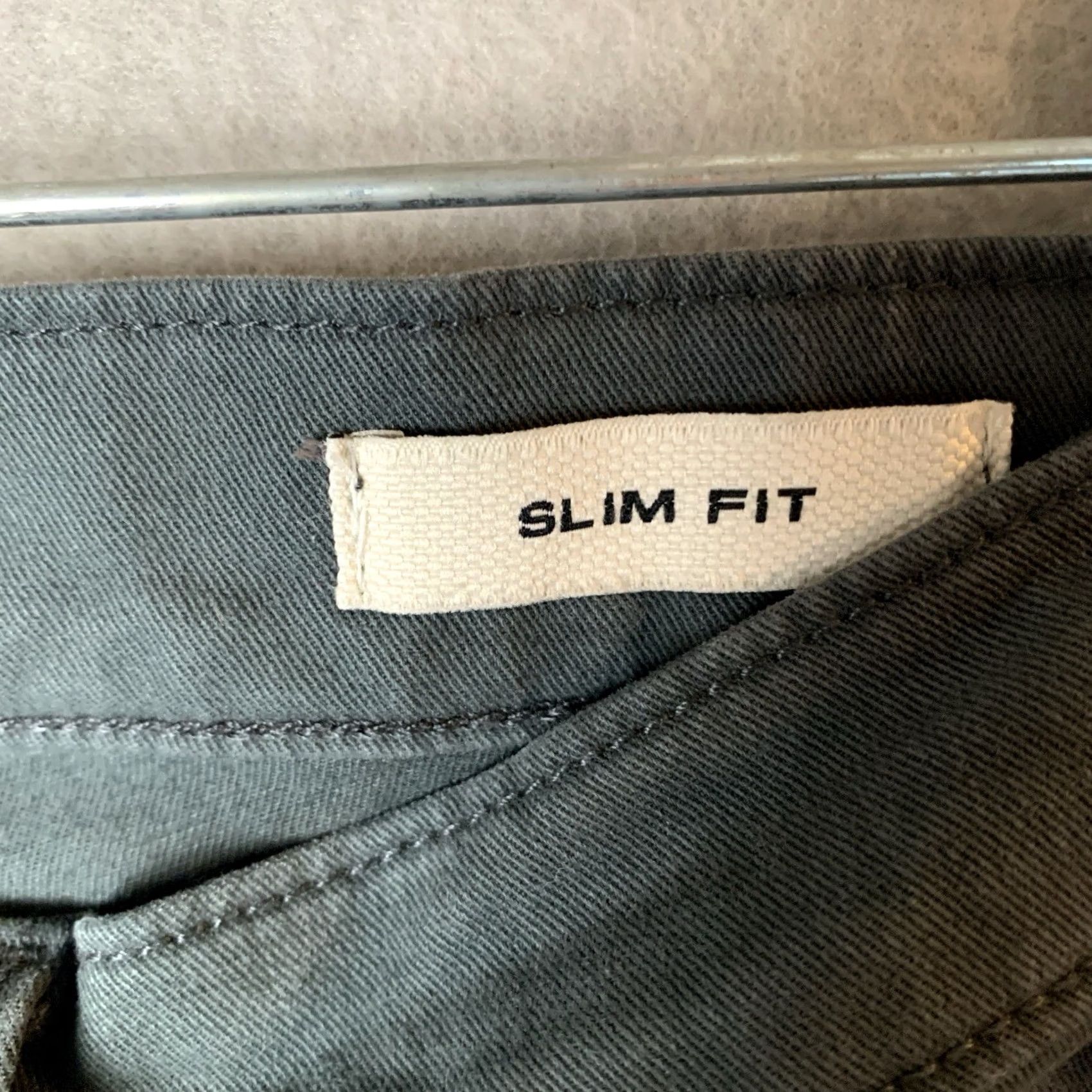 Flint And Tinder Flint And Tinder Jeans Slim Fit 31x30 31x29 Dark Gray Denim Cotton Blend 5-Pocket Button Zip Mens Regular Size Jeans Size US 31 - 4 Thumbnail