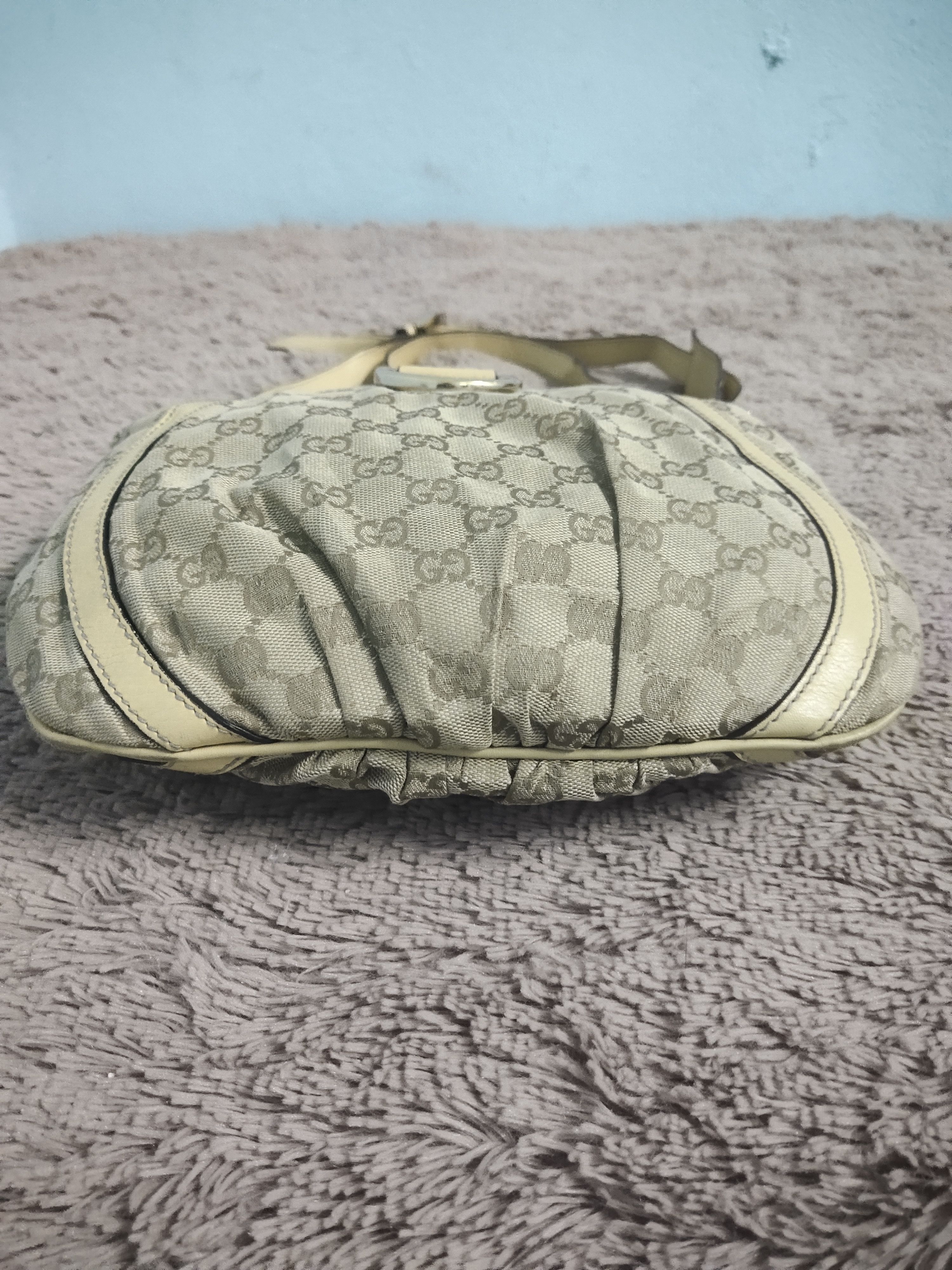 Gucci × Vintage Gucci Abbey D-Ring Pochette GG Canvas Brown Size ONE SIZE - 6 Thumbnail