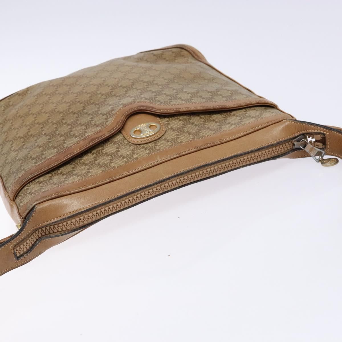 Celine CELINE Macadam Canvas Shoulder Bag Pvc Beige Gold Size ONE SIZE - 6 Thumbnail