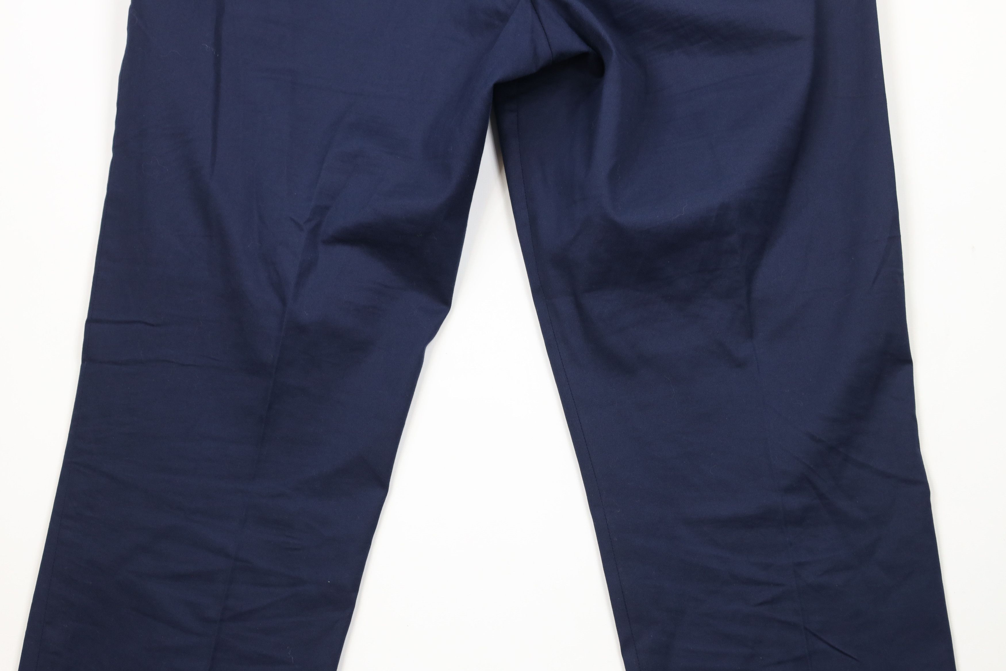 J.Crew × Vintage J Crew Bowery Classic Fit Stretch Chino Pants Navy Blue Size US 35 - 12 Thumbnail