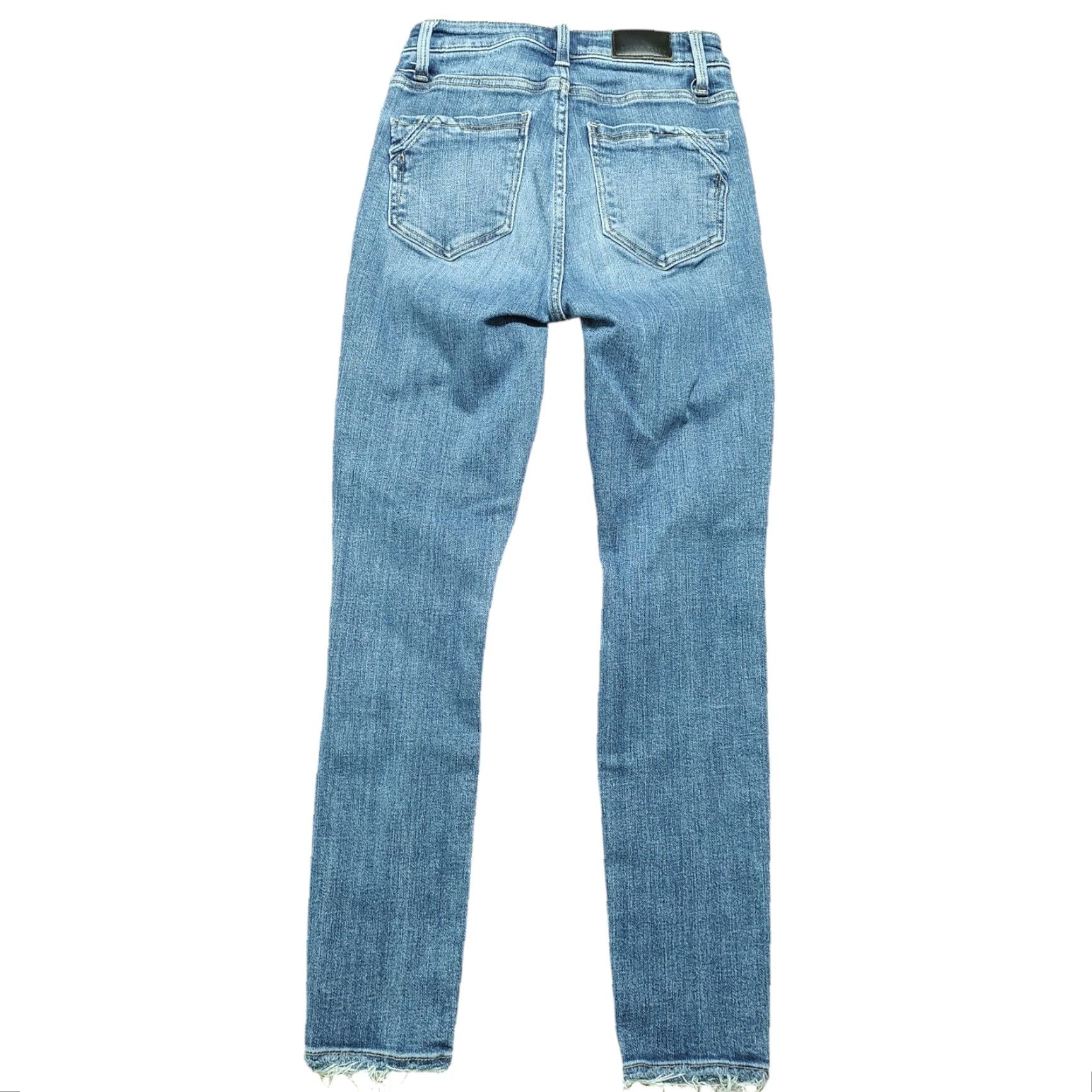 Vintage Buckle Black Fit No. 35 Ankle Skinny Jeans Blue Women's Tag 24 X 26 Distressed Size 42" / US 20 - 2 Thumbnail