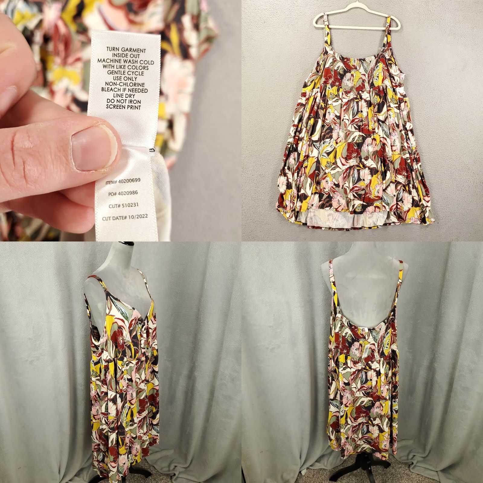 Torrid Torrid Skater Dress Womens 4X Multicolor Spaghetti Strap NWT V-Neck Sleeveless Mini Sundress Tank Dress Geometric Pattern Short Dress Size XXL / US 16-18 / IT 52-54 - 8 Thumbnail