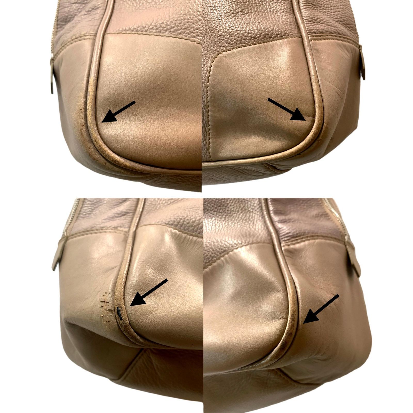 Reiss Reiss "Barrington" Taupe Leather Overnight Bag | Attache Size ONE SIZE - 10 Thumbnail