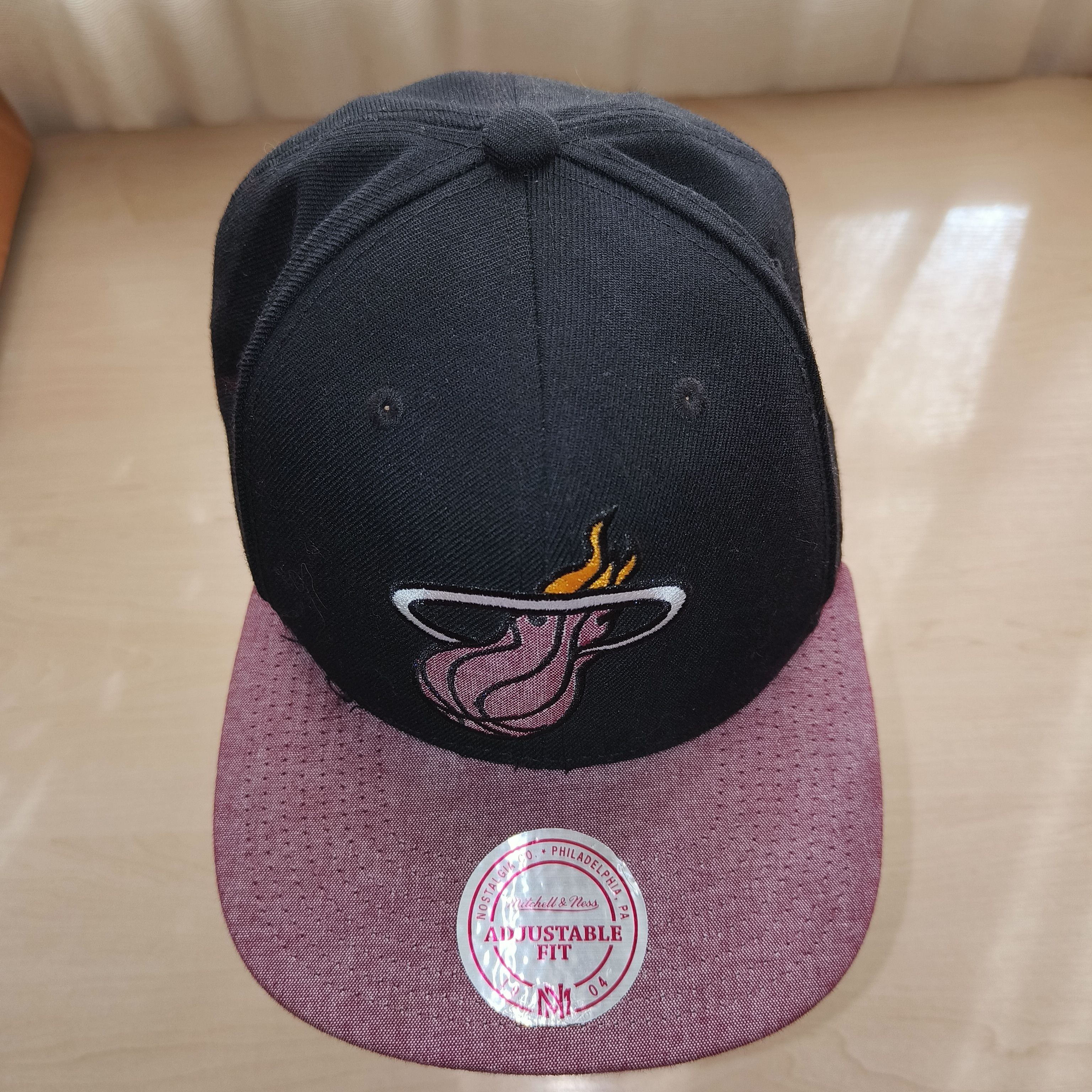 Mitchell & Ness Mitchell & Ness Miami Heat NBA Command Snapback Hat Size ONE SIZE - 1 Thumbnail