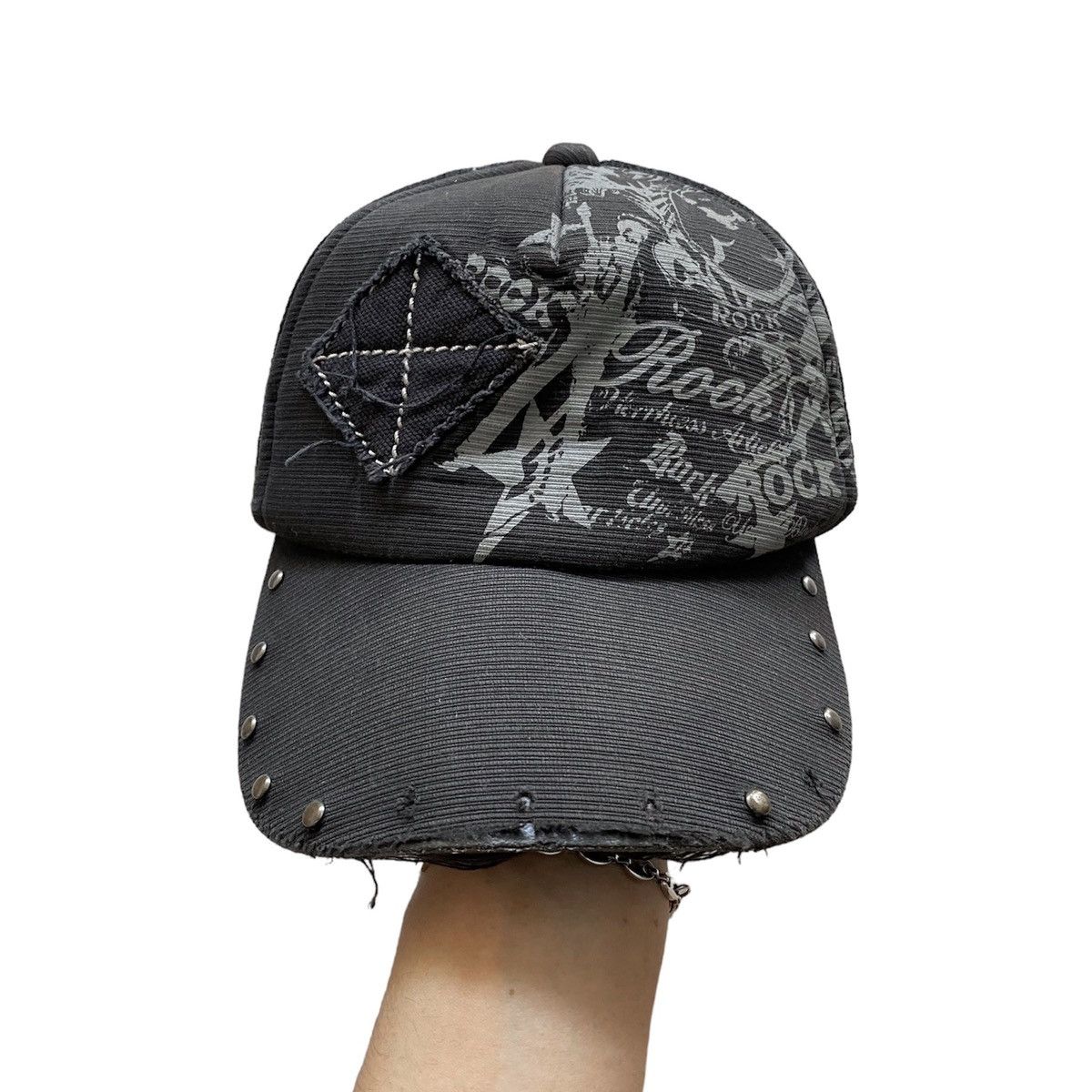 Other Y2K Studed Trucker Cap Punk Style Size ONE SIZE - 2 Thumbnail