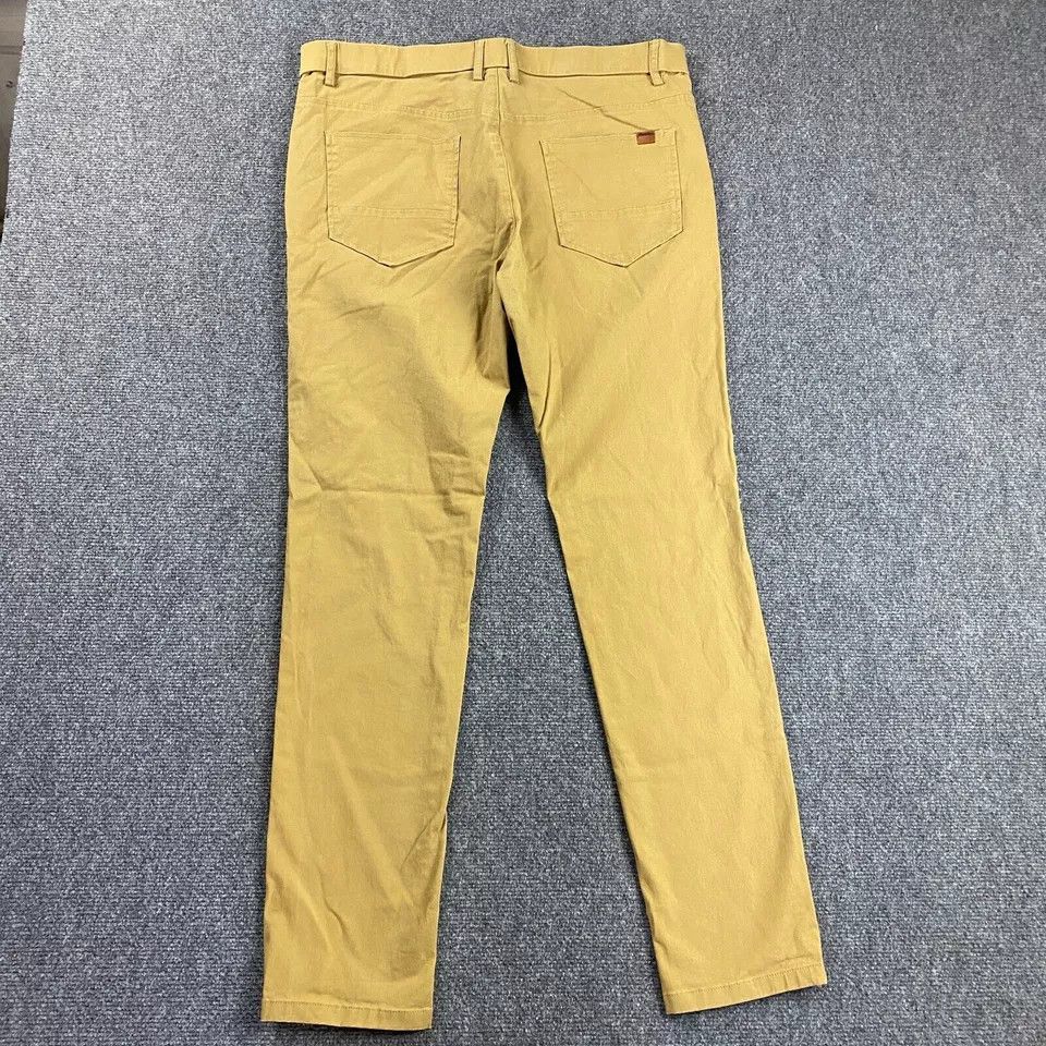 Other Plaid & Plain Pants Men's 34x32 Beige Chino Skinny Fit Size US 34 / EU 50 - 5 Thumbnail