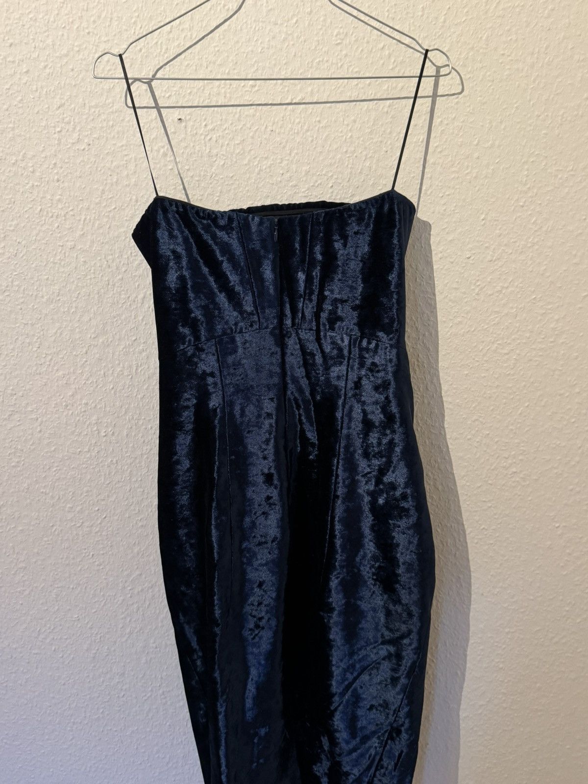 Acne Studios Strapless velvet dress with boning Size XS / US 0-2 / IT 36-38 - 6 Thumbnail