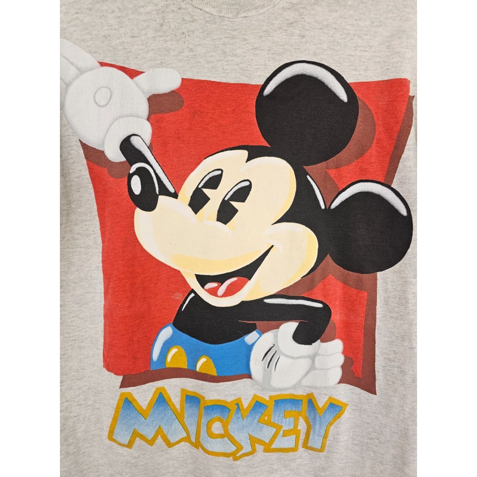 Disney VINTAGE Mickey Mouse DISNEY SINGLE STITCH GRAY COTTON T-SHIRT SZ LARGE Shirt Men Size L Gray Cotton Mickey Mouse Disney Crew Neck Short Sleeve 90s Size US L / EU 52-54 / 3 - 2 Thumbnail