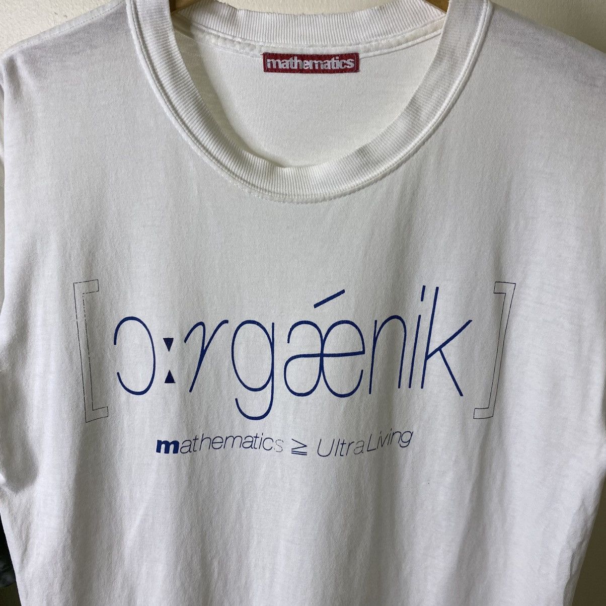 Vintage Vintage 2000s Mathematics Ultra Living T Shirt Streetwear Size US M / EU 48-50 / 2 - 2 Thumbnail