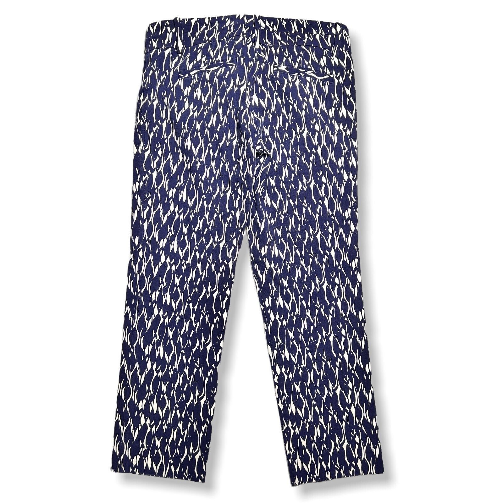 Lilly Pulitzer Lilly Pulitzer Go Fish Print Crop Pants Navy Size 6 Size 31" - 2 Thumbnail