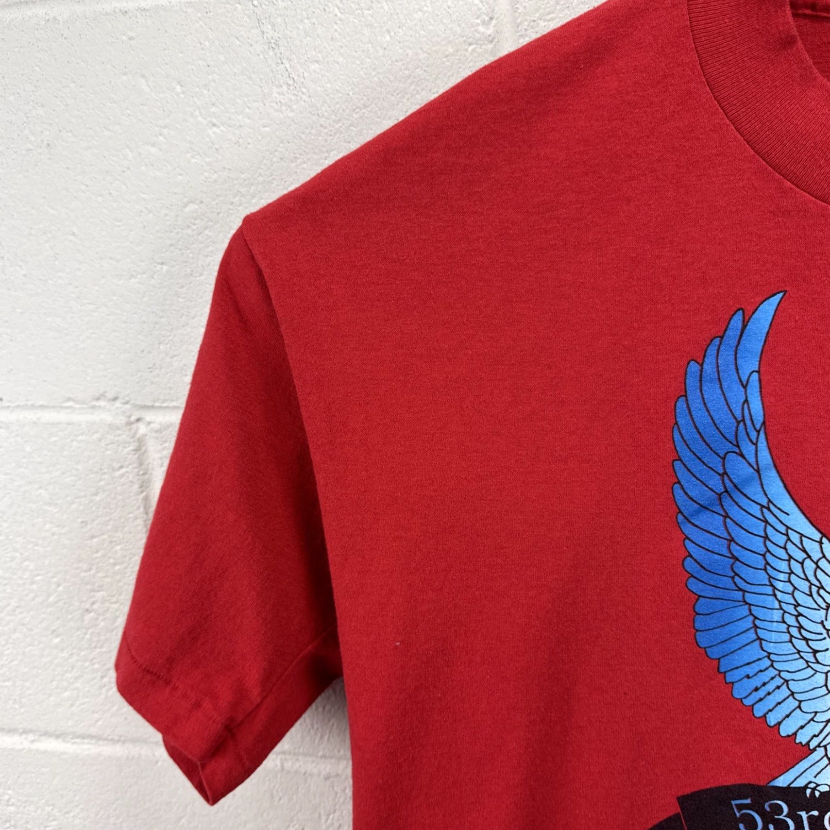 Vintage VINTAGE 90s BLACK HILLS 53TH ANNUAL MOTORCYCLE RALLY STURGIS T Shirt Red Eagle L Unisex Adult, Shirt, 1990s, Graphic Tee, Grunge, 100% Cotton Size US L / EU 52-54 / 3 - 5 Thumbnail