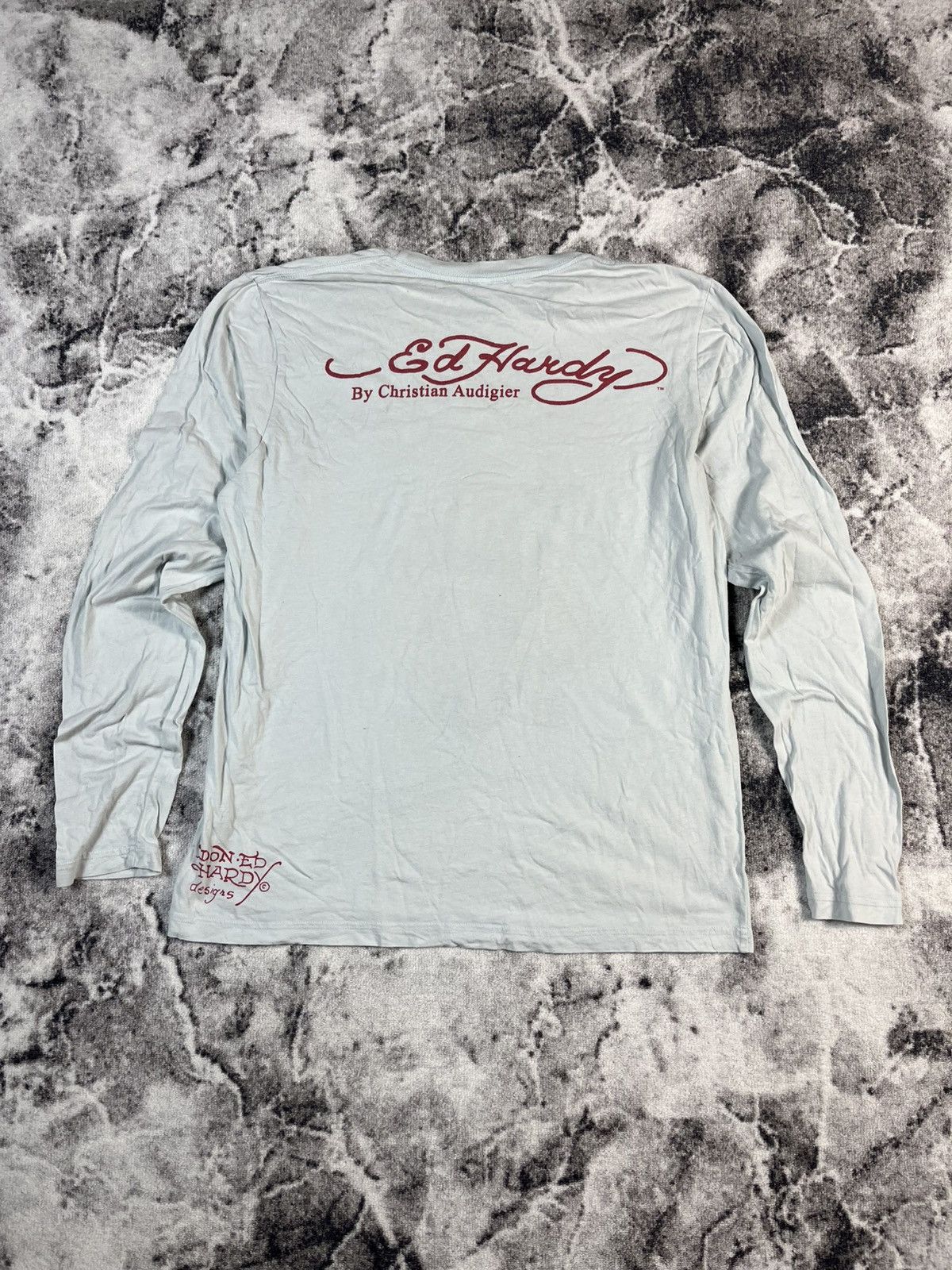 Ed Hardy Ed Hardy Tiger Skull Long Sleeve Y2K USA XL Size US XL / EU 56 / 4 - 10 Thumbnail
