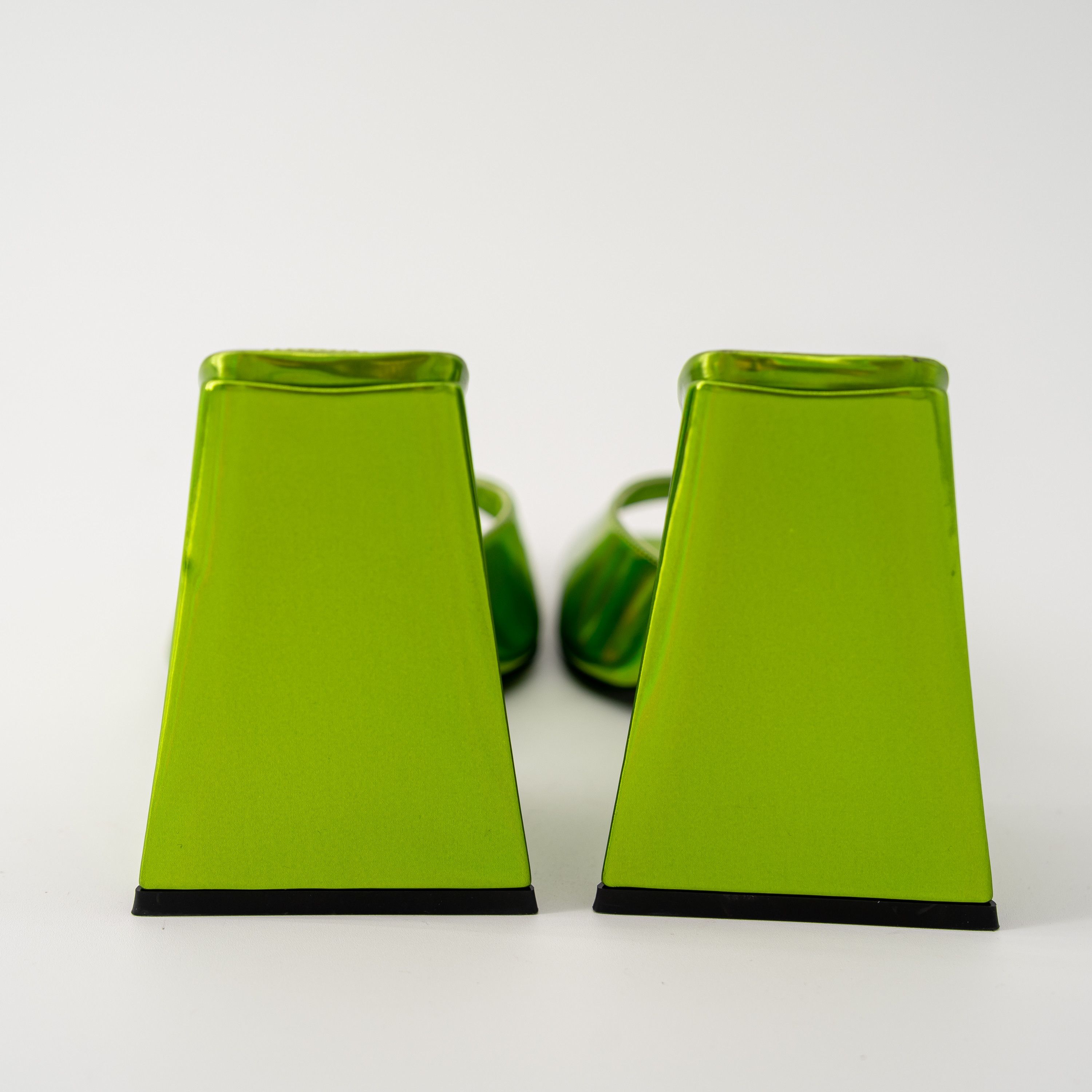 The Attico 37.5 The Attico Devon Mules Heels Lime Green Size US 7.5 / IT 37.5 - 4 Thumbnail